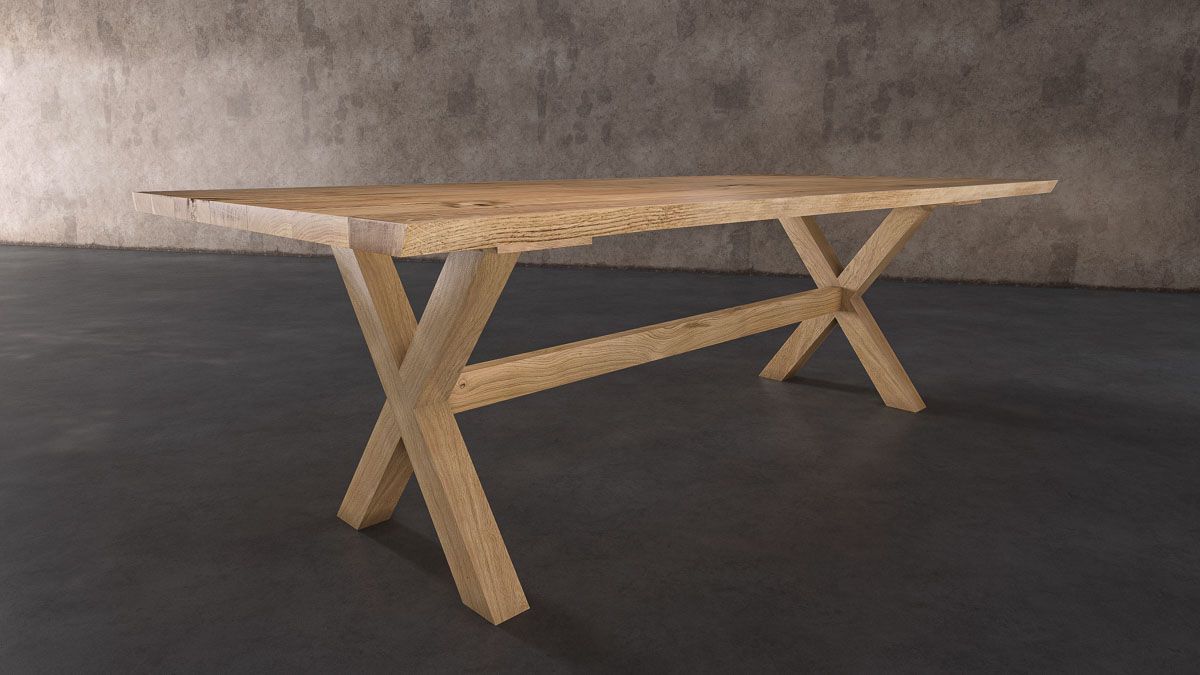 Chateau dining table leg design