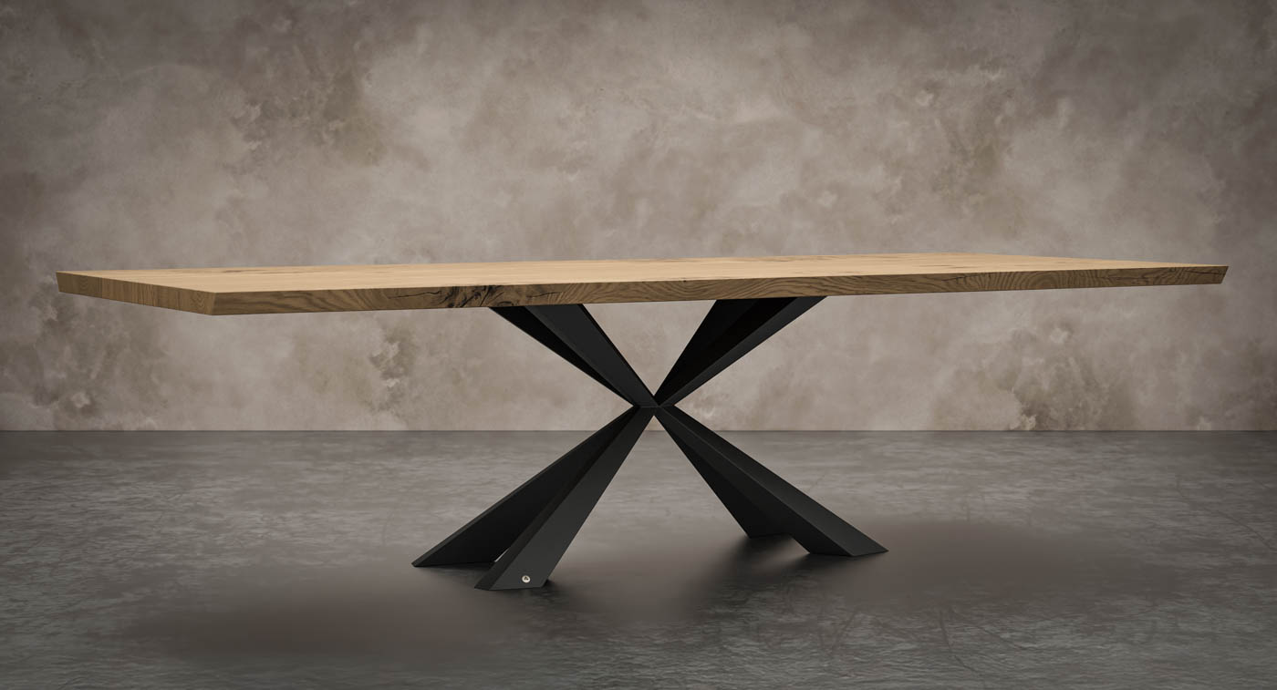Gazelle dining table leg design