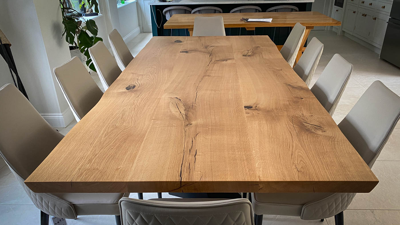 Statement French Oak — 52mm Thick | Live Edge | Natural