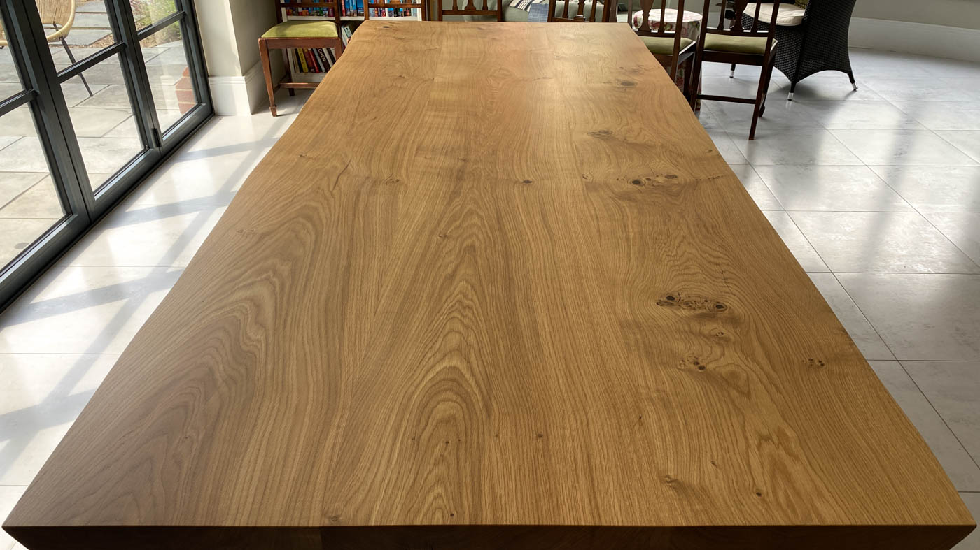 Statement French Oak — 52mm Thick | Live Edge | Smoked