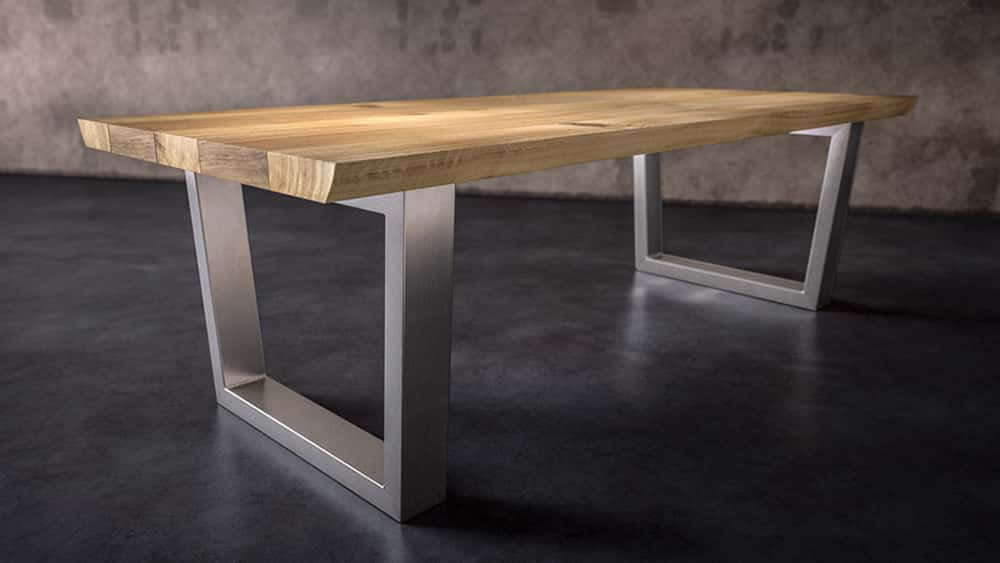 Komodo dining table leg design