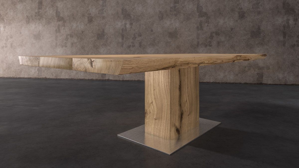 Rook dining table leg design