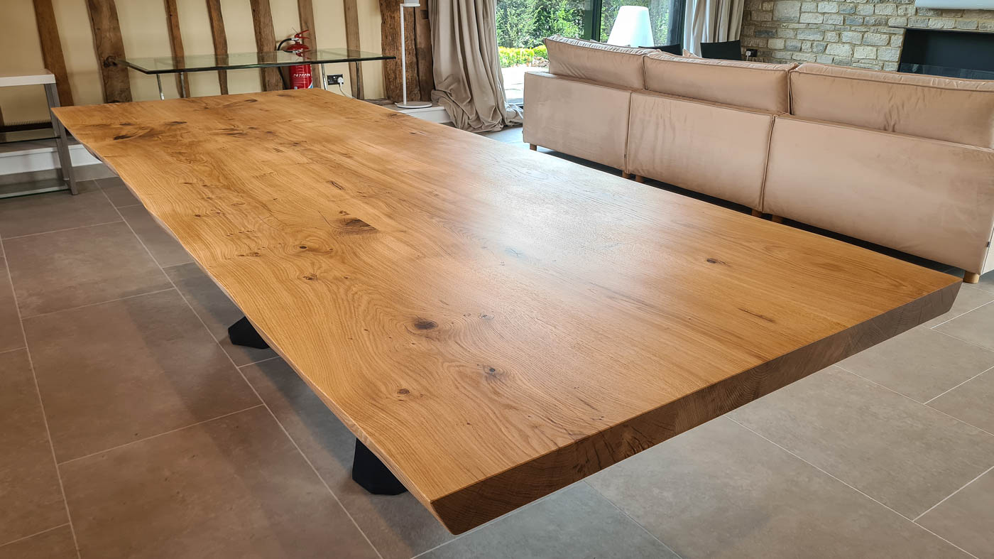 Statement French Oak — 65mm Thick | Live Edge | Natural