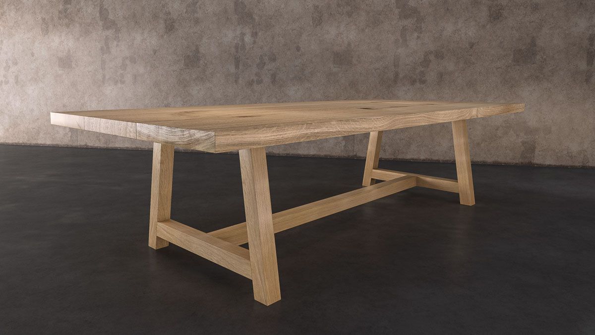 Brunel dining table leg design