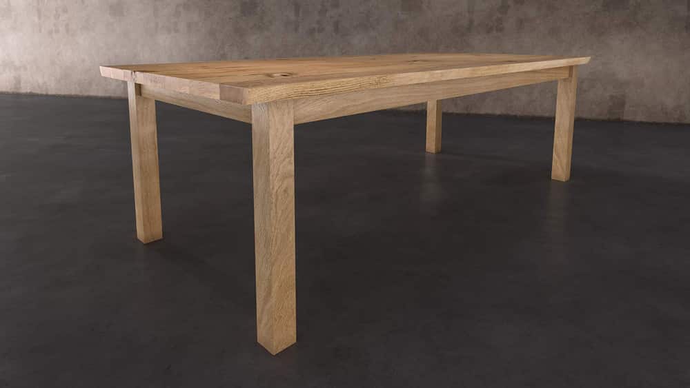 Farmhouse dining table leg design
