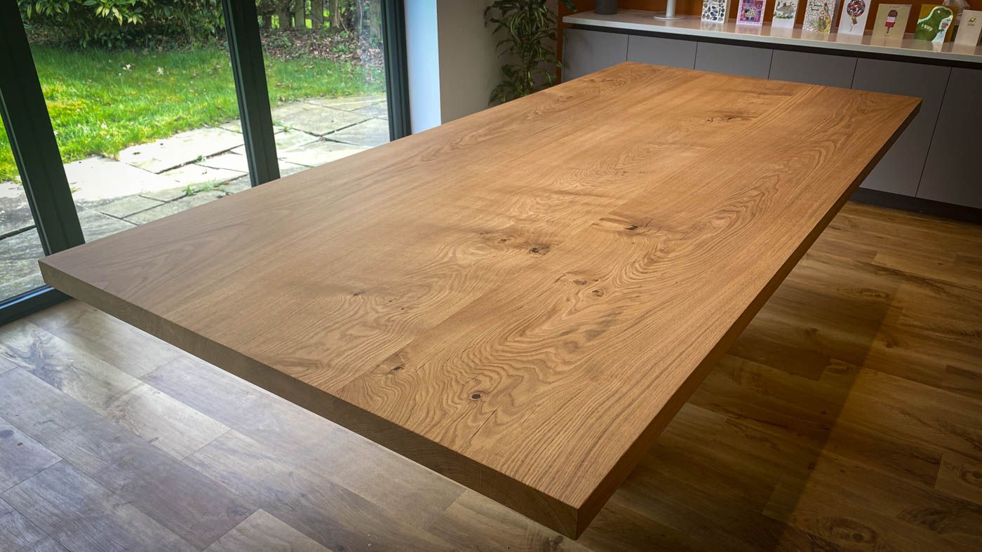 Statement French Oak — 52mm Thick | Straight Edge | Natural