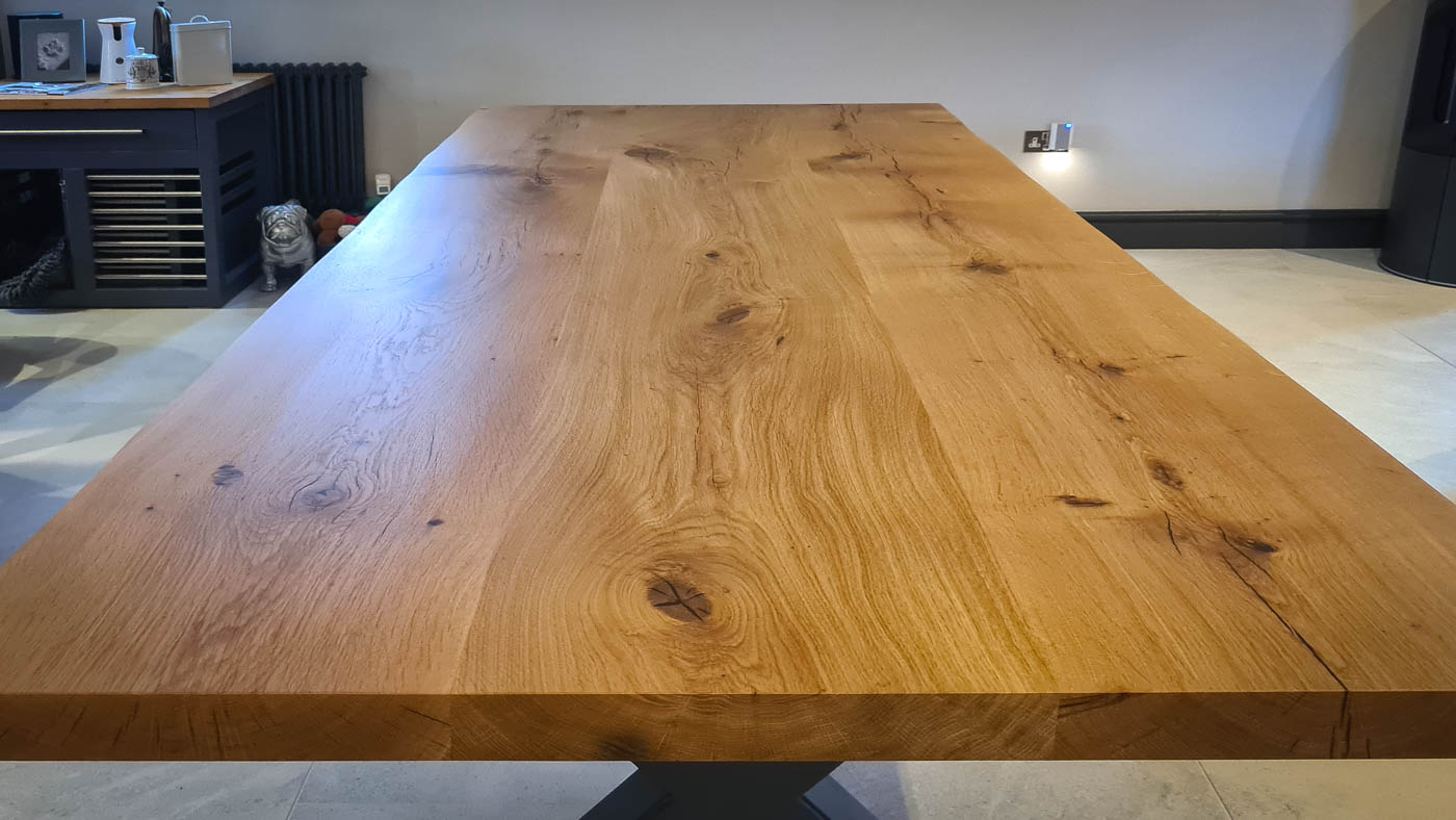 Statement French Oak — 65mm Thick | Straight Edge | Natural