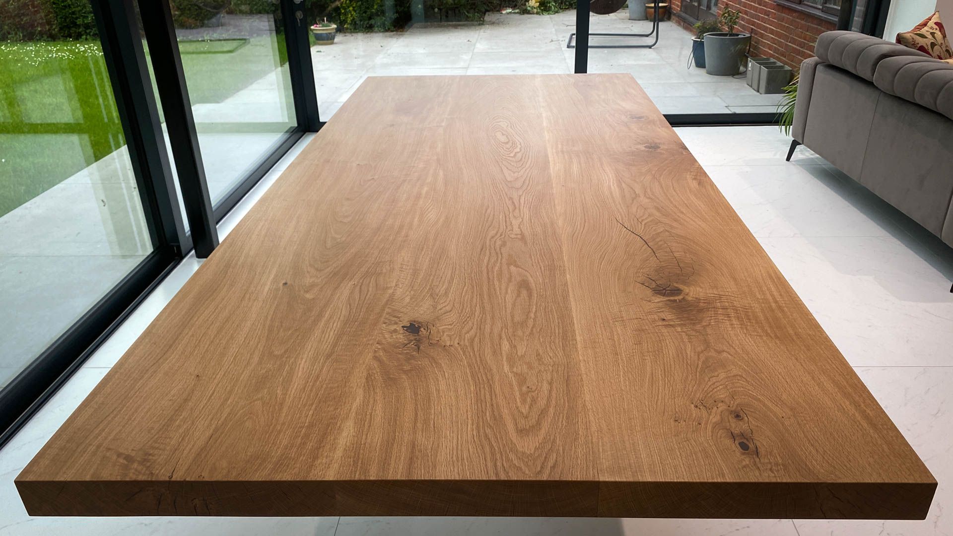 Statement French Oak — 65mm Thick | Straight Edge | Natural