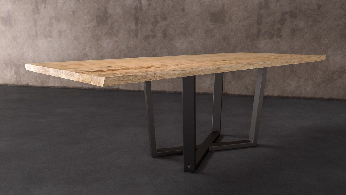 Omega dining table leg design