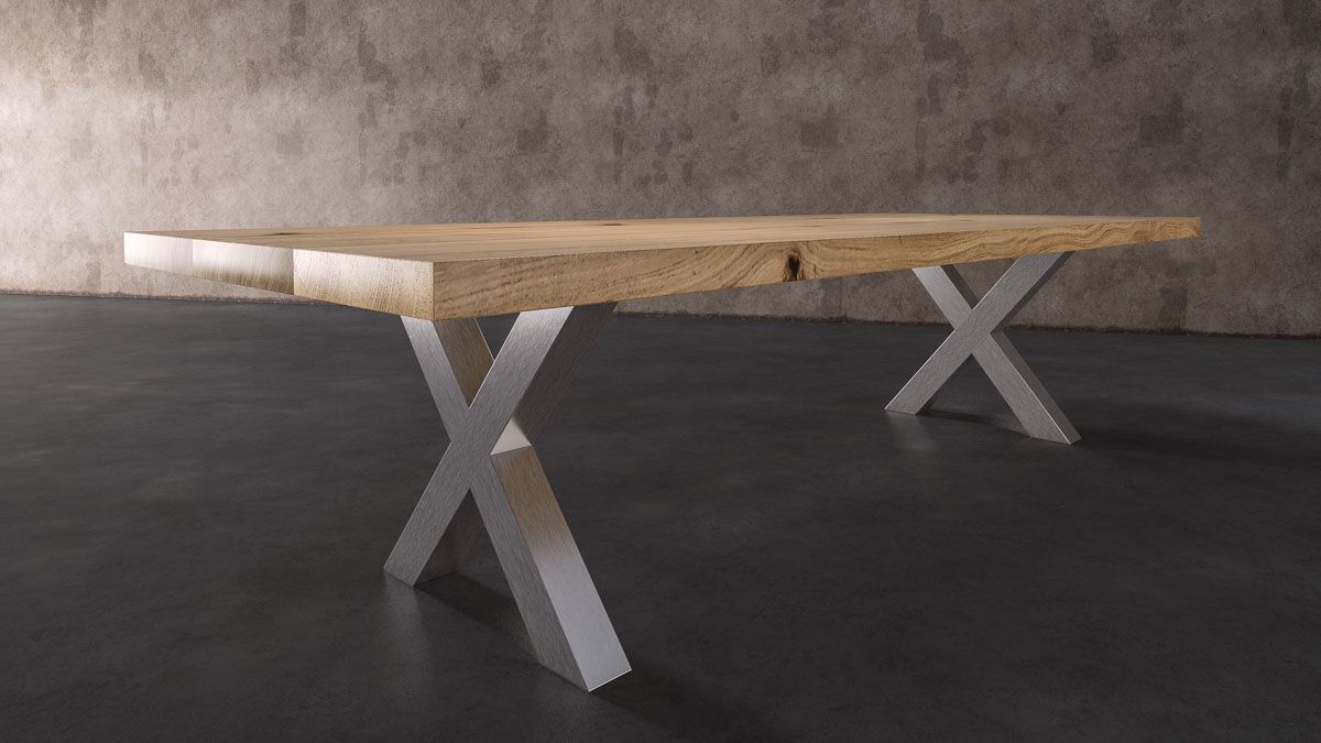 Vortex dining table leg design