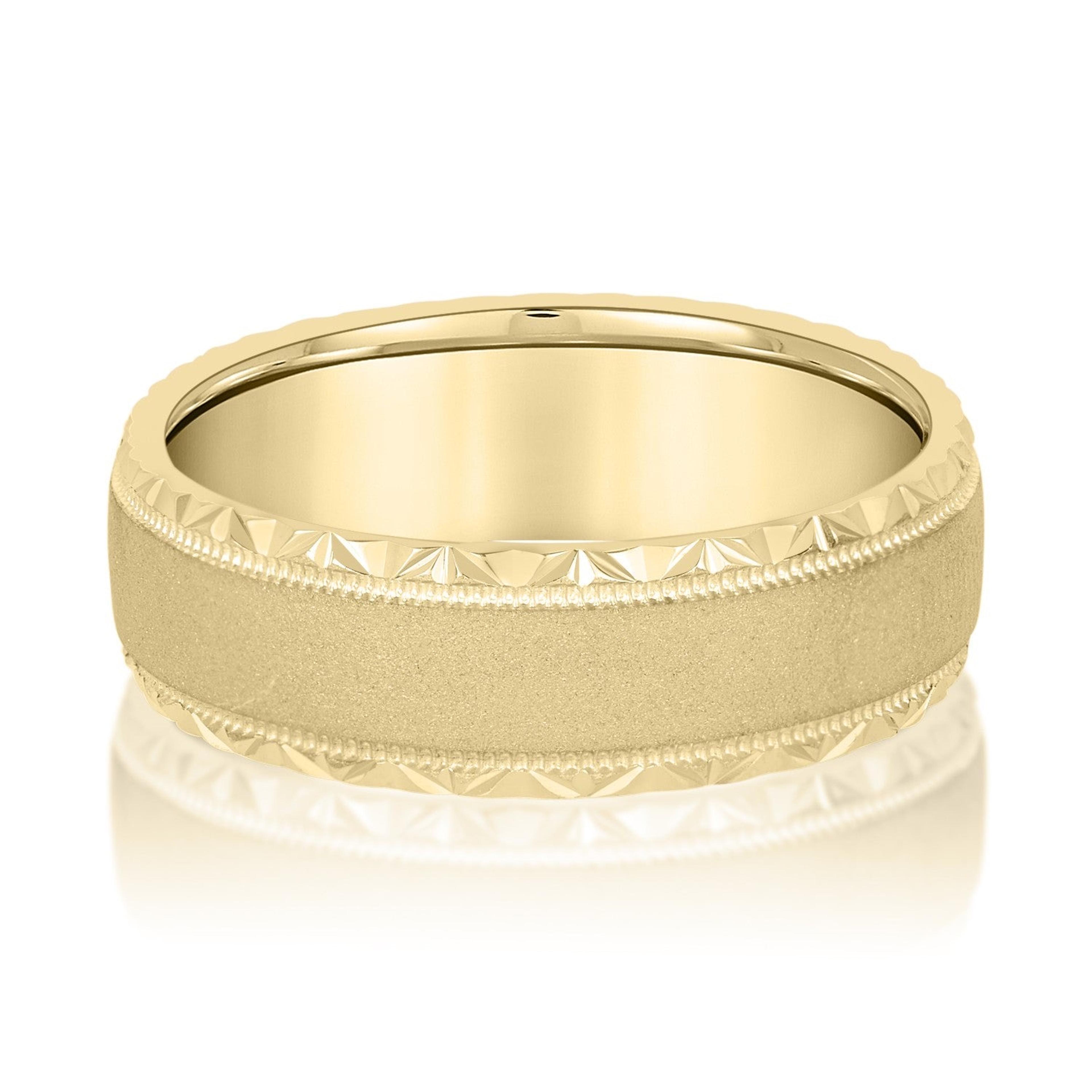 Men's Hammered Edge Band
