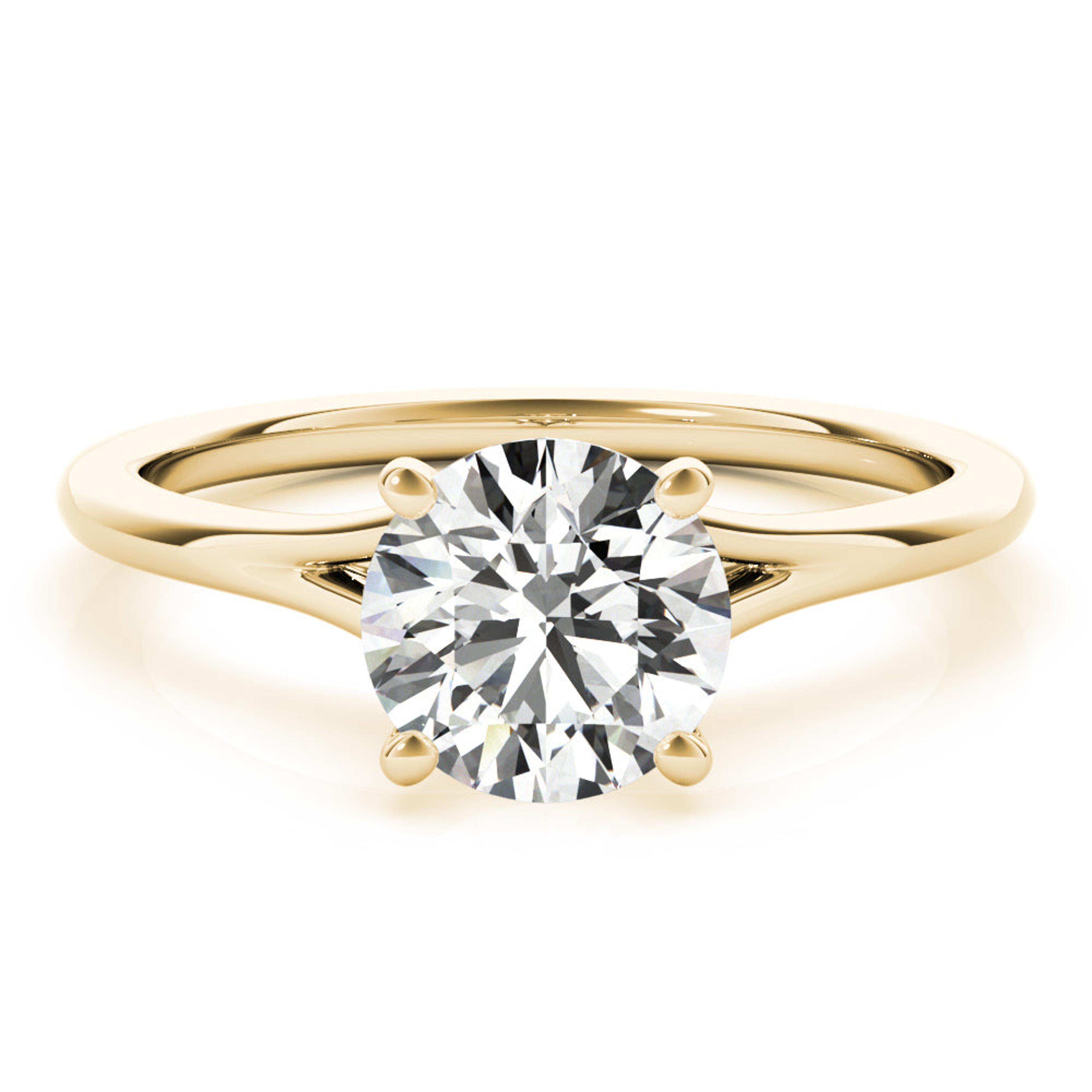 Aria Round  Diamond Solitaire Engagement Ring