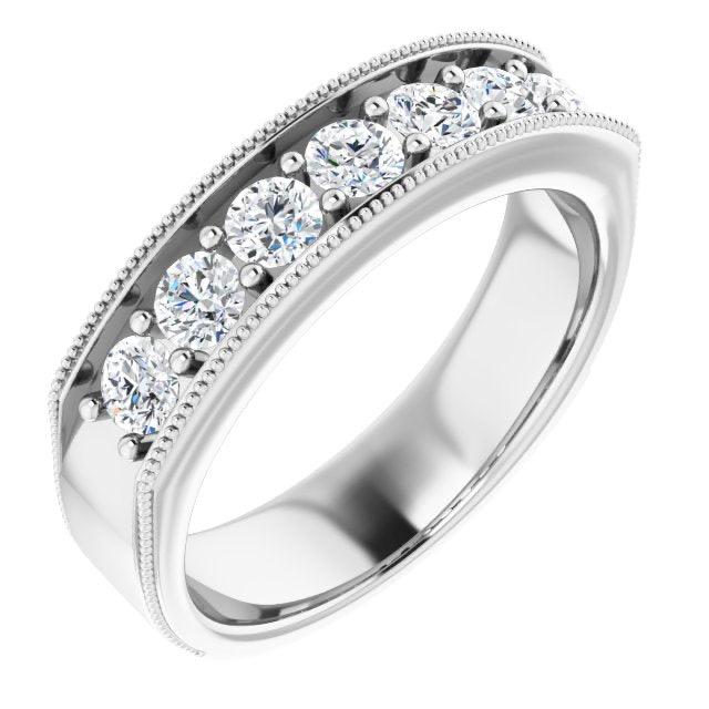 1.20 ctw Round Diamond Men's Wedding Ring