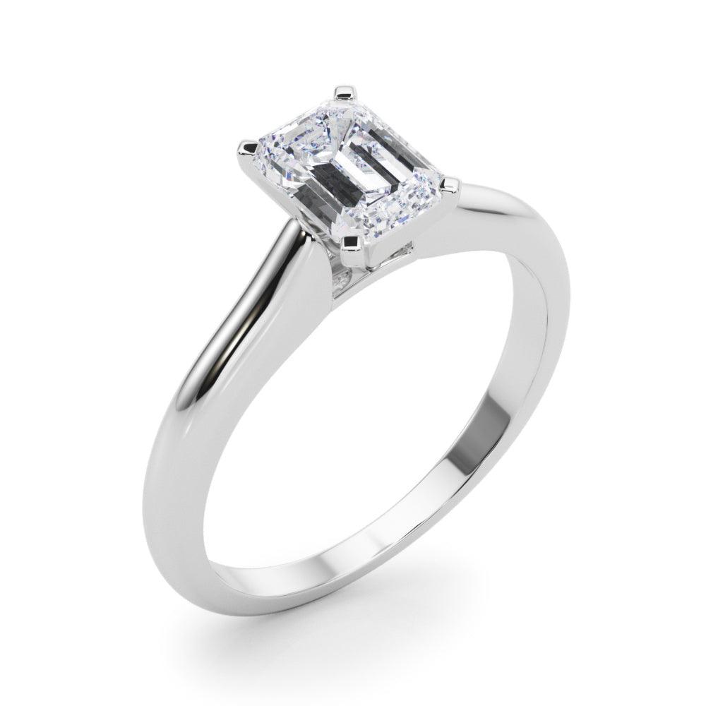 Isabella Emerald Lab Grown Diamond Solitaire Engagement Ring IGI Certified