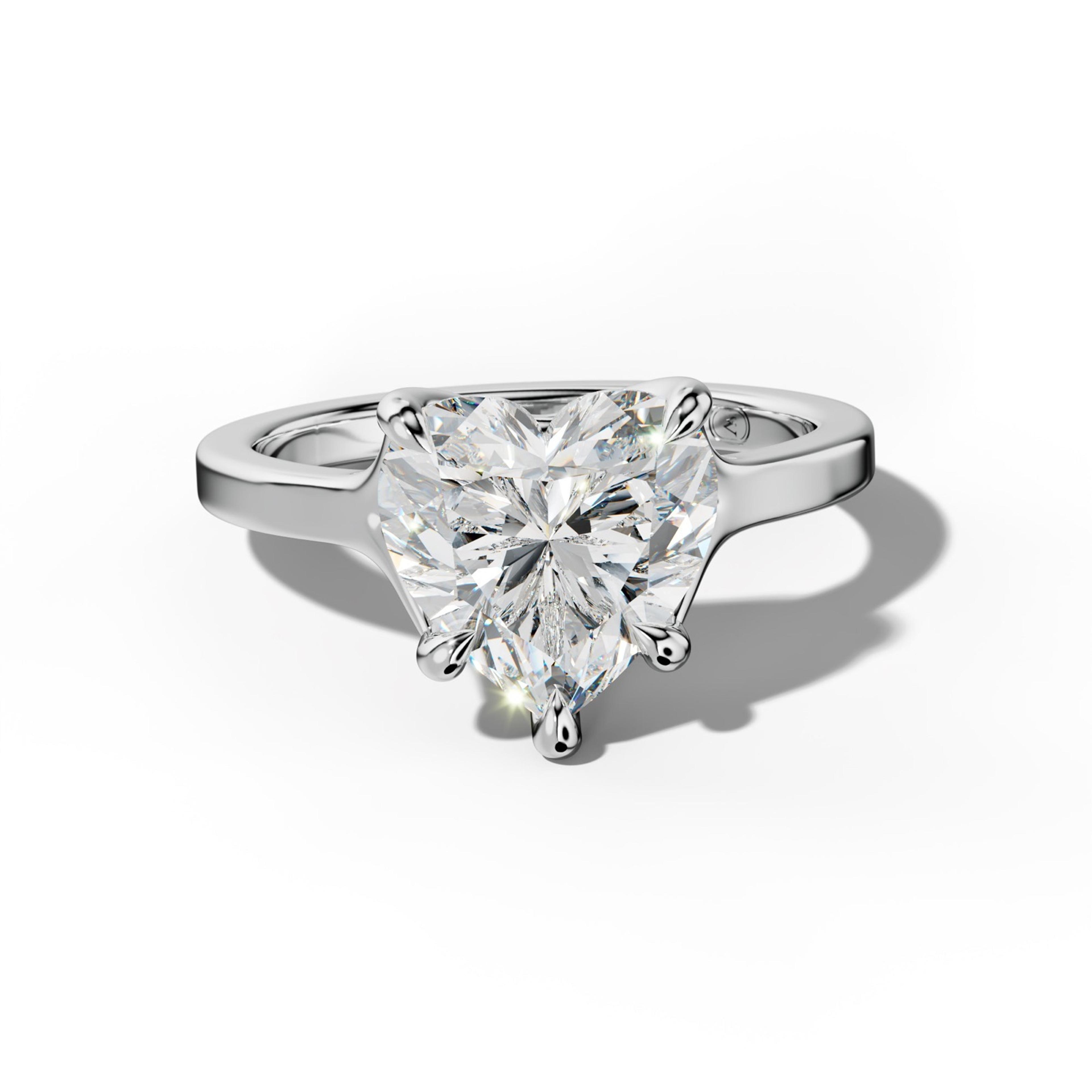 Alicia Heart Diamond Engagement Ring