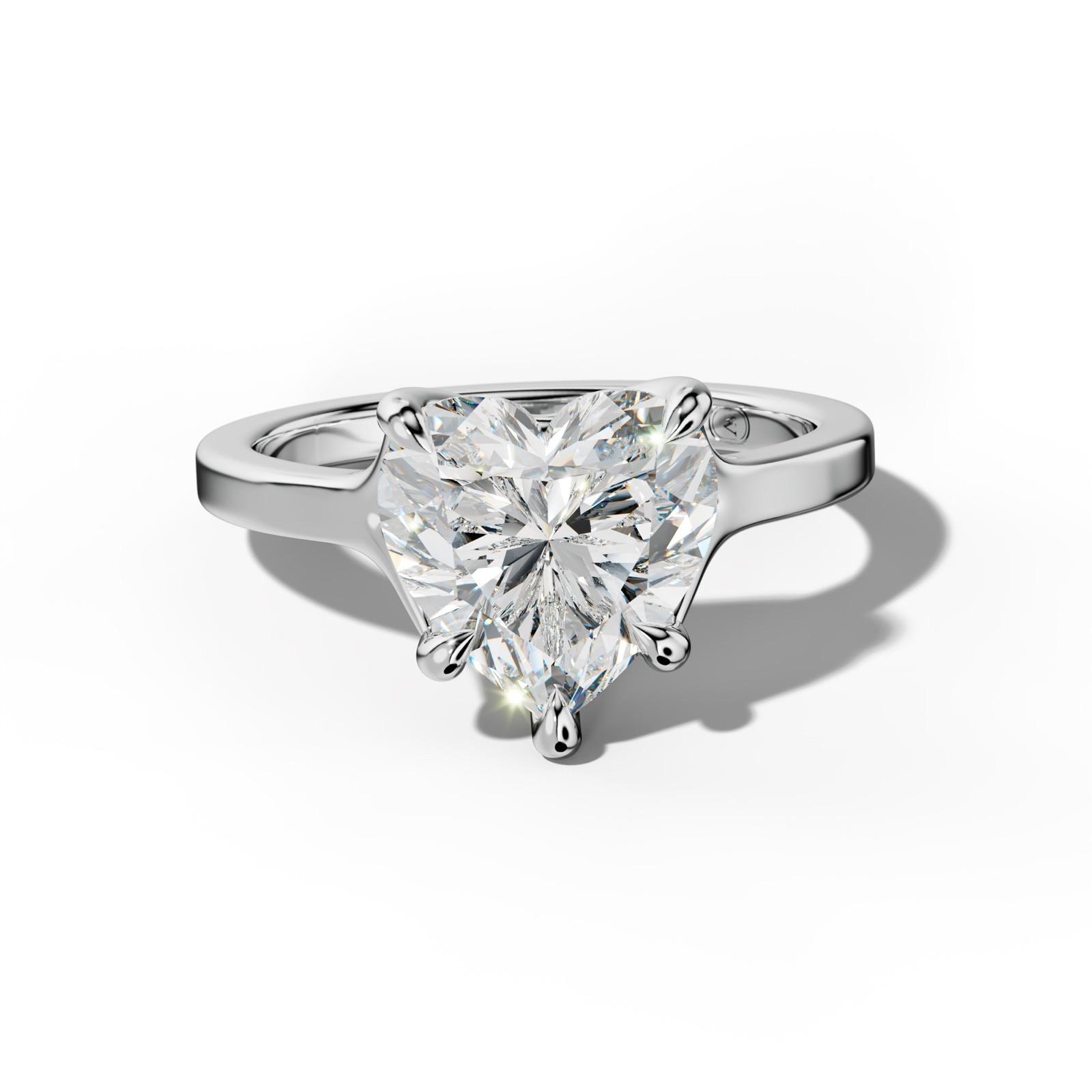 Alicia Heart Diamond Engagement Ring