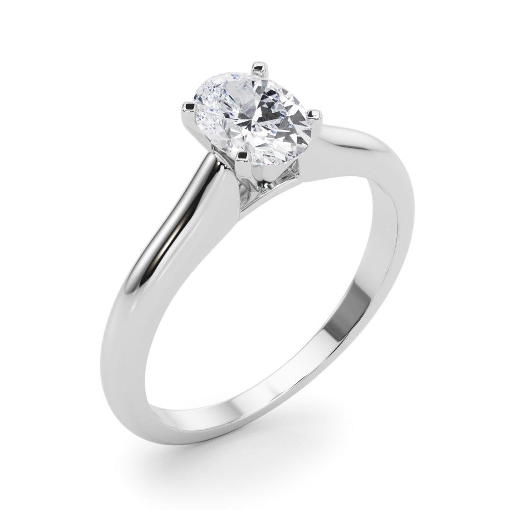 Isabella Oval Lab Grown Diamond Solitaire Engagement Ring IGI Certified
