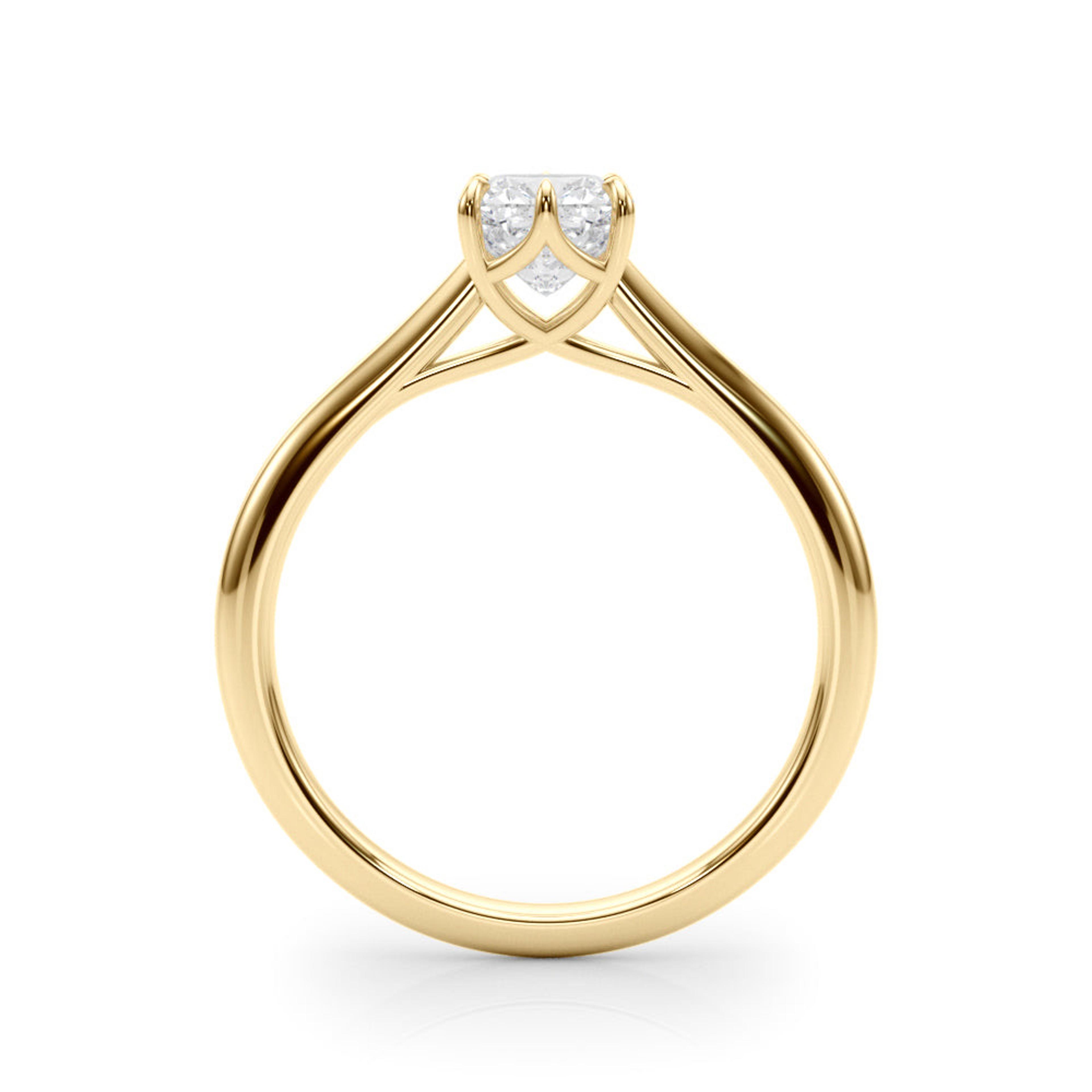 Grace Cushion Diamond Solitaire Engagement Ring