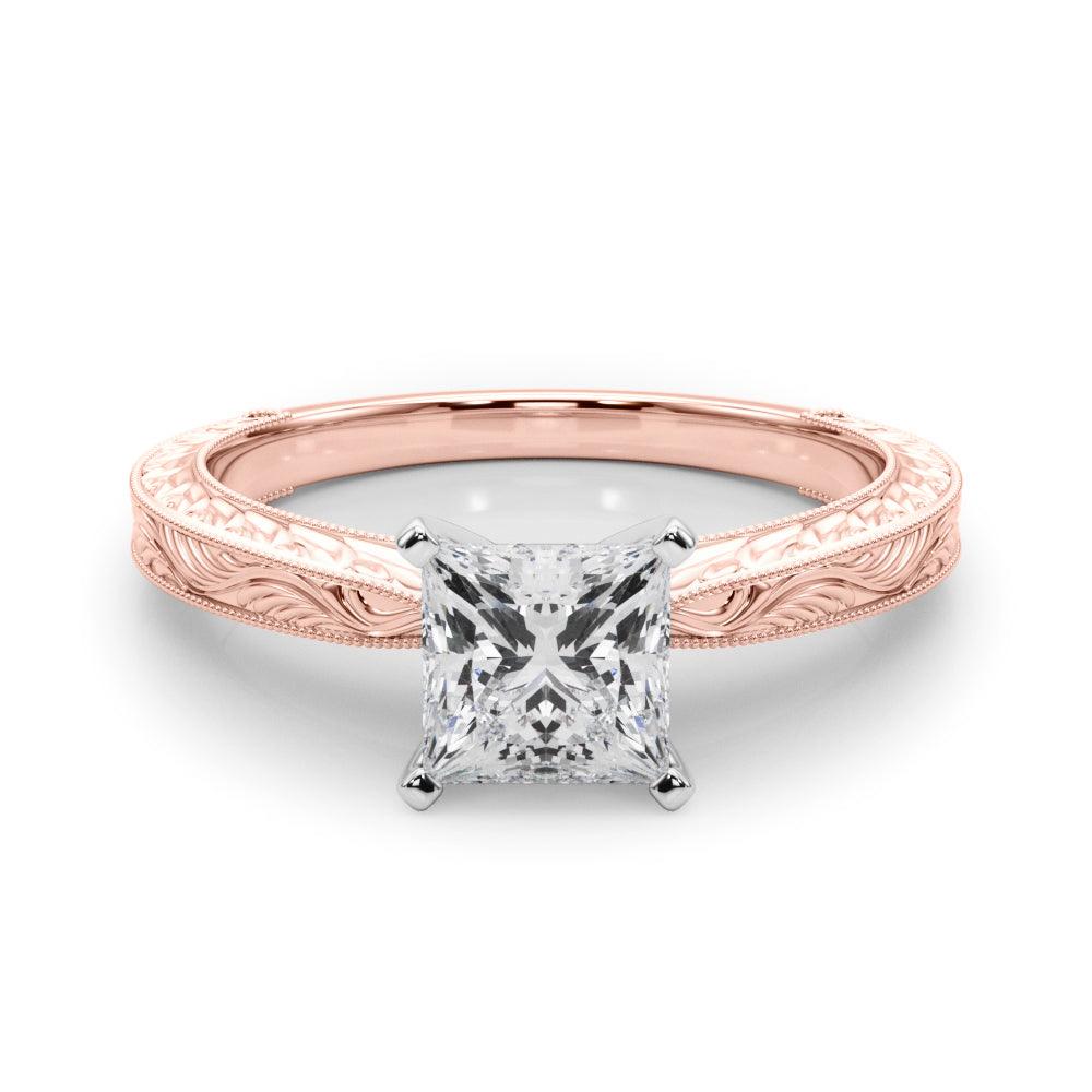 Victoria Princess Diamond Solitaire Engagement Ring