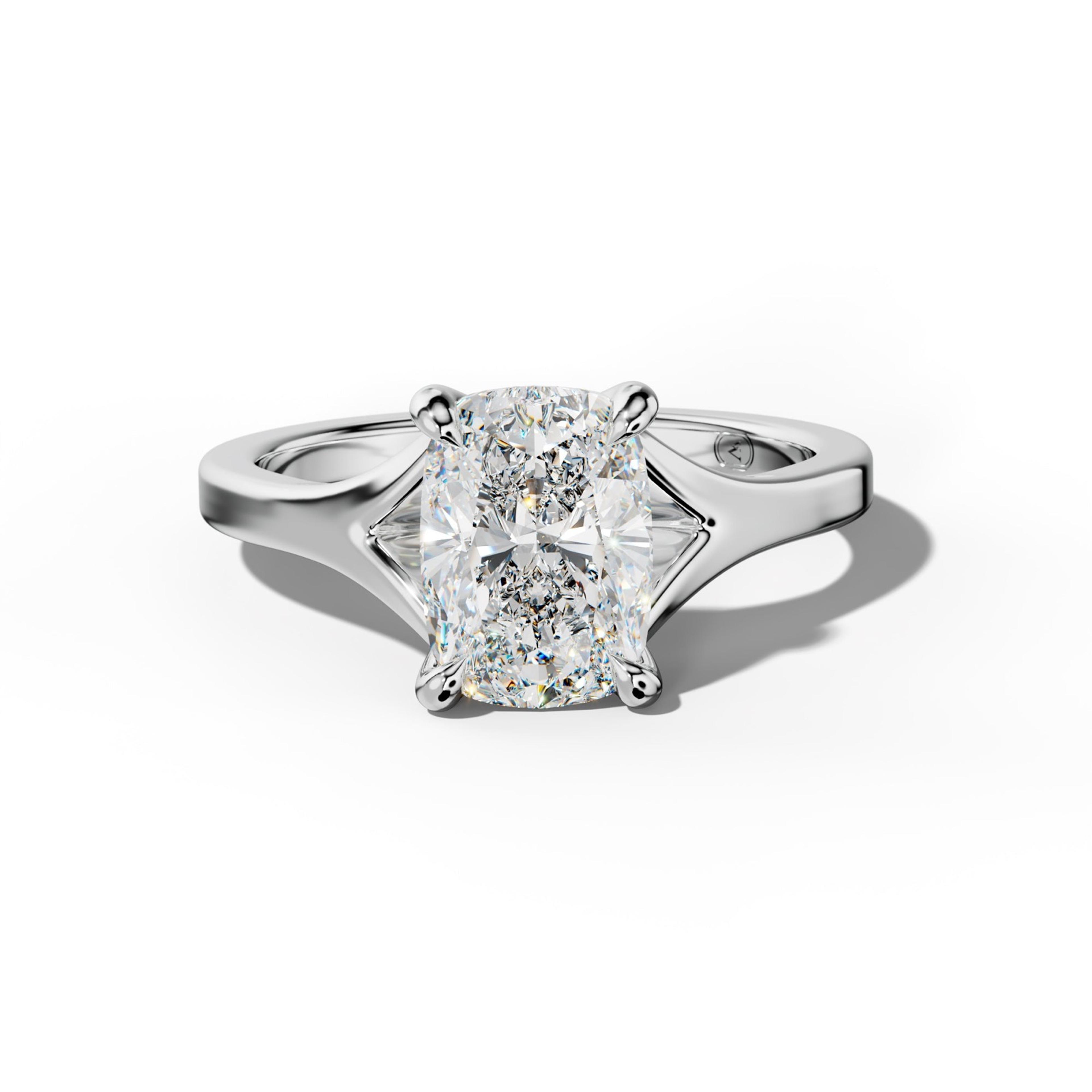 Alicia Elongated Cushion Diamond Engagement Ring