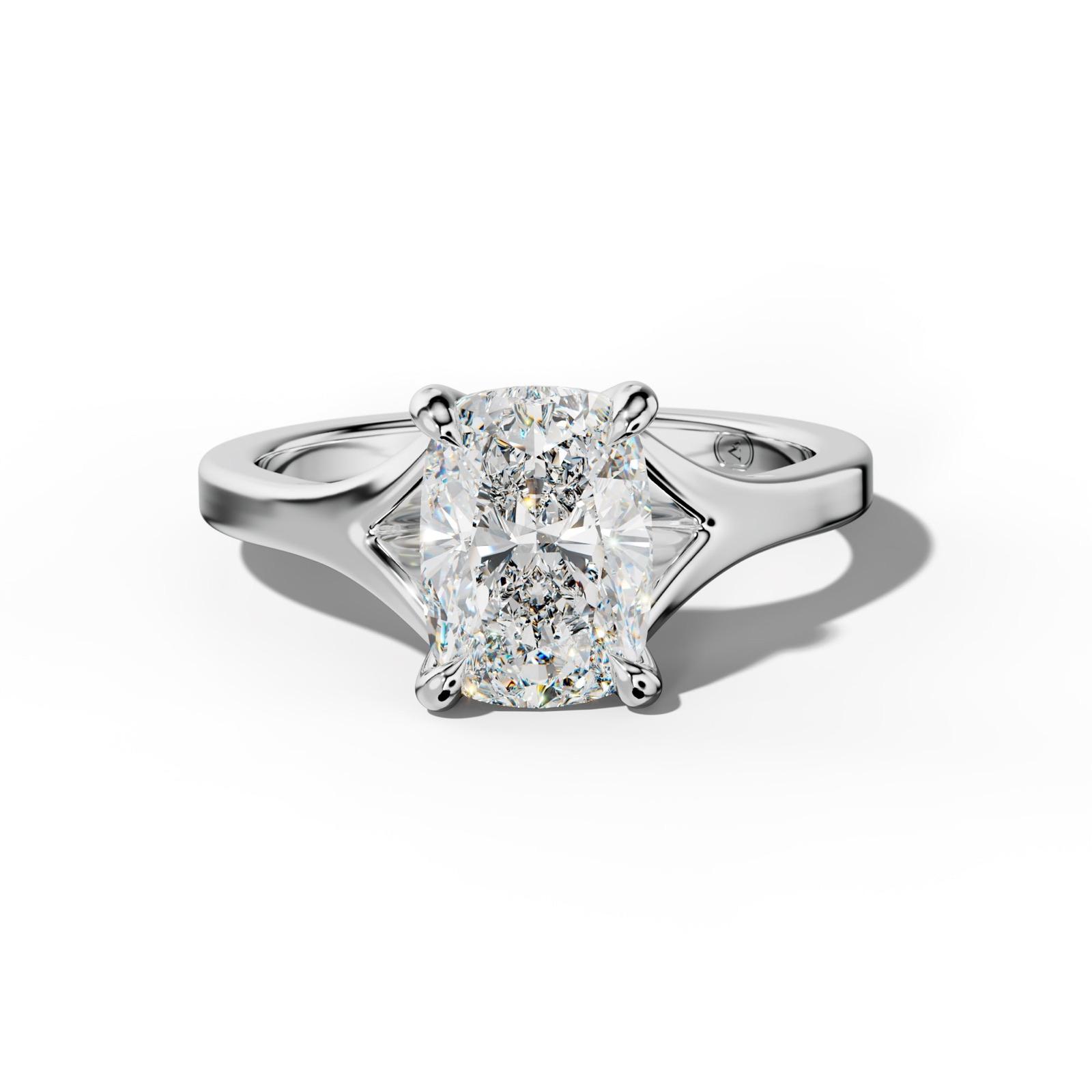 Alicia Elongated Cushion Diamond Engagement Ring