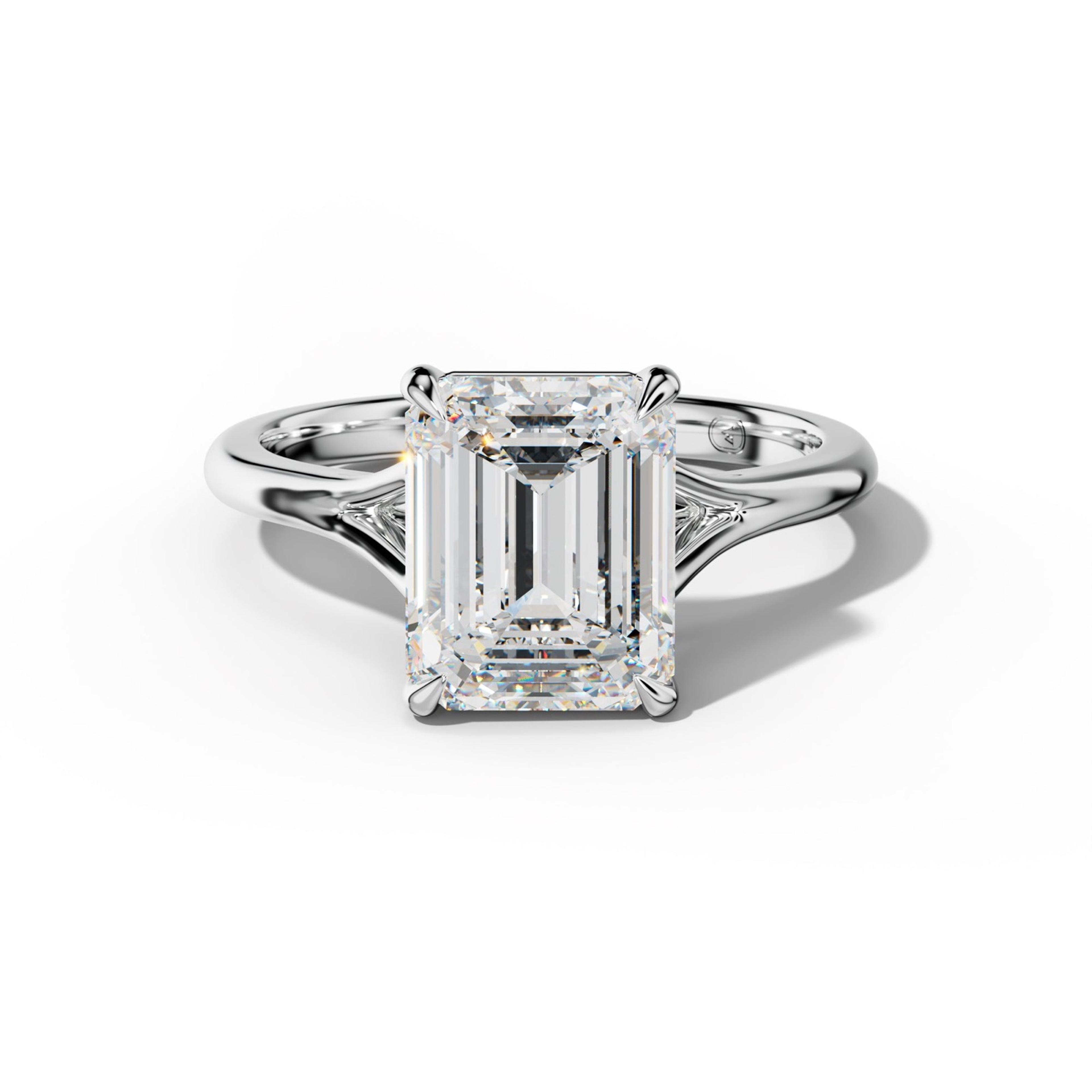 Jane Emerald Cut Engagement Ring