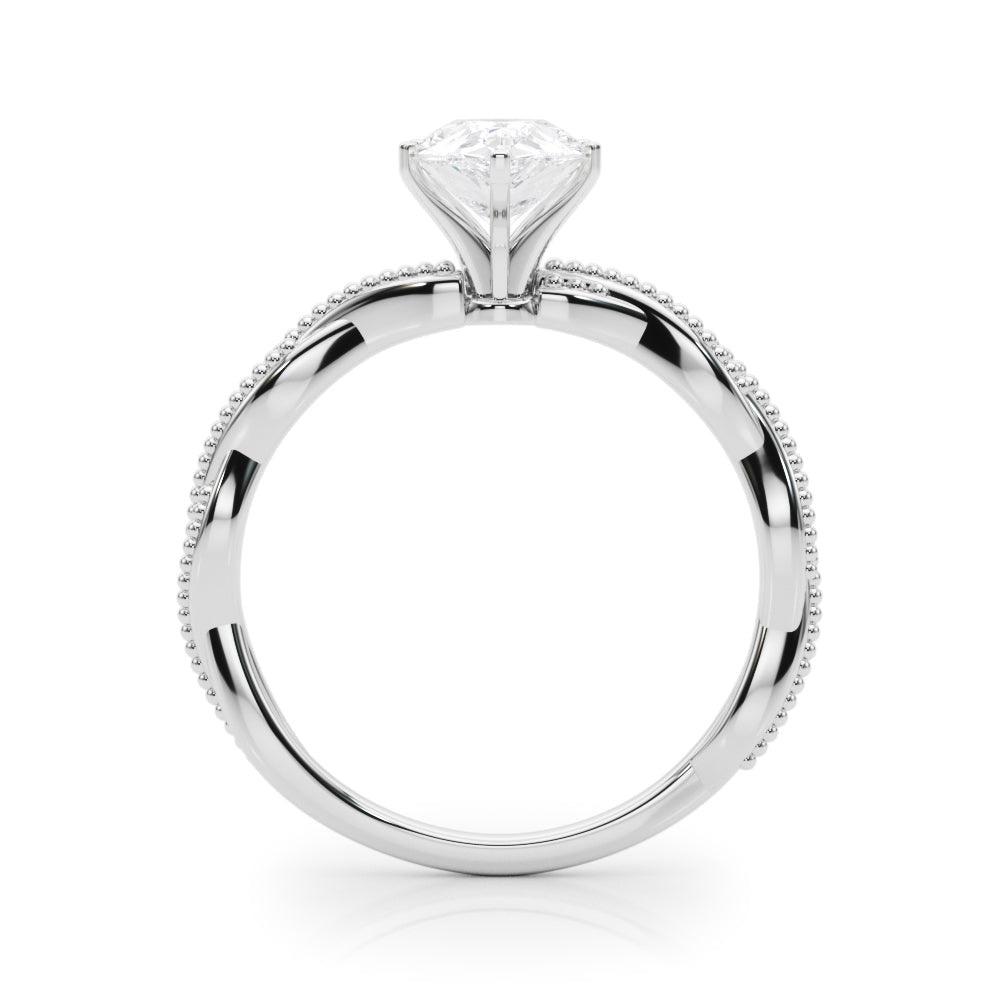 Anastasia Twisted Vine Pear Diamond Solitaire Engagement Ring