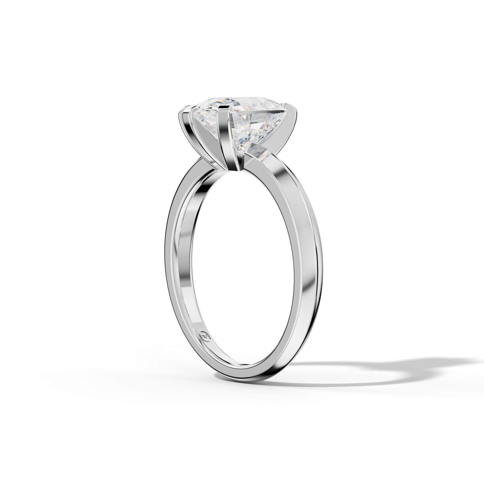 Lina Elongated Cushion Diamond Engagement Ring