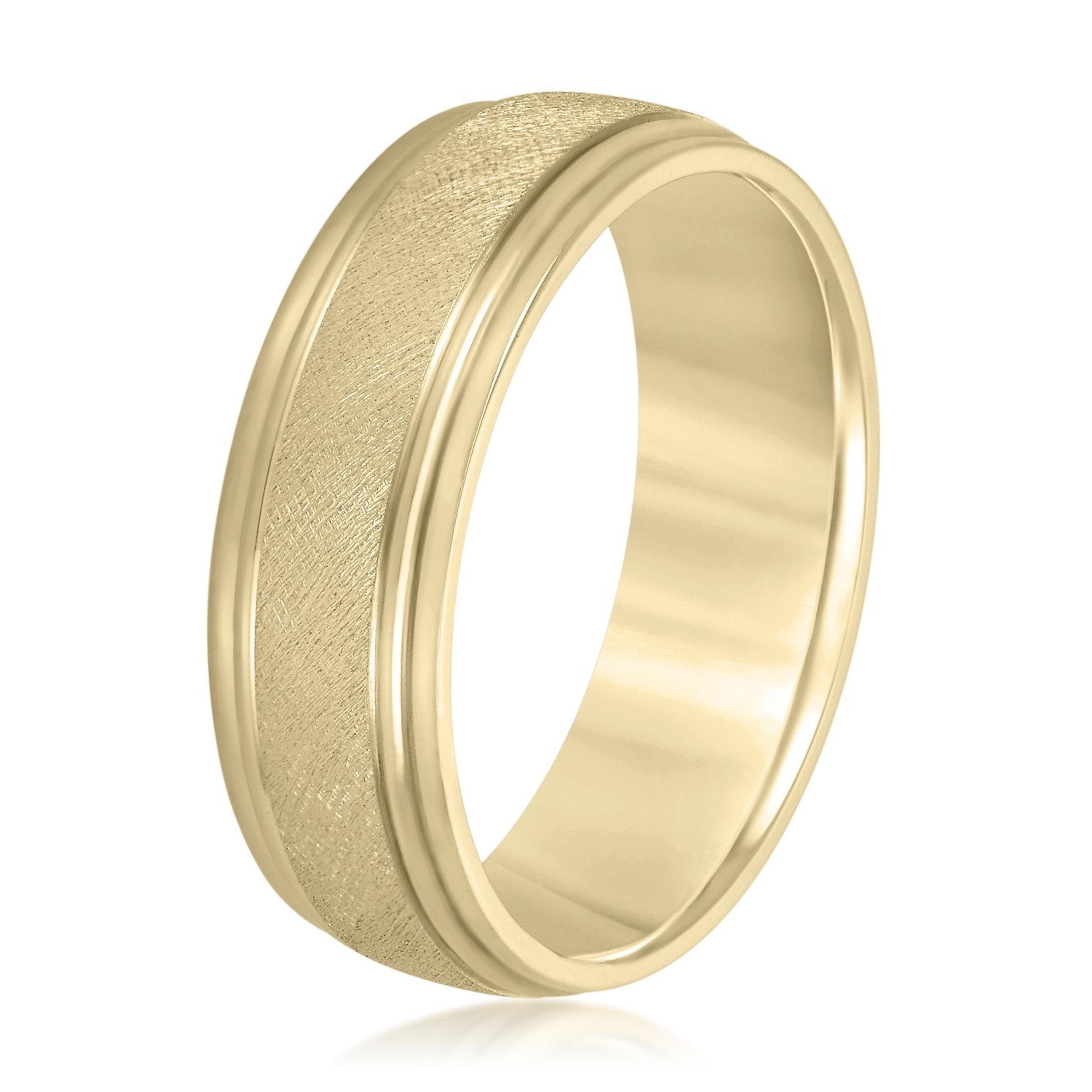 Men's Classic Step Edged Band