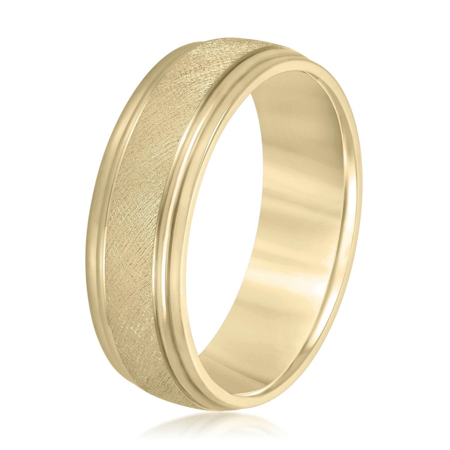 Men's Classic Step Edged Band