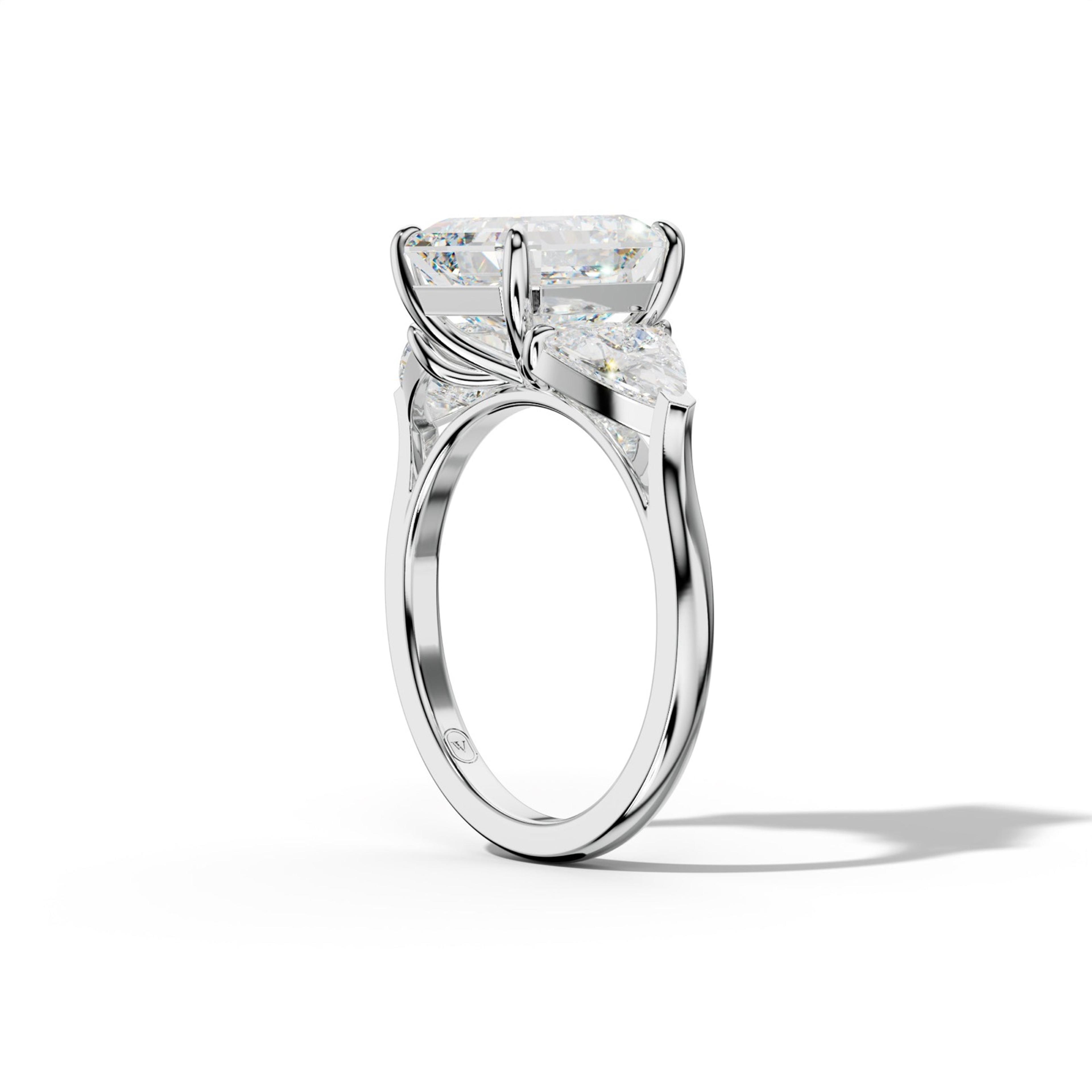 Ivy Asscher Cut  Engagement Ring