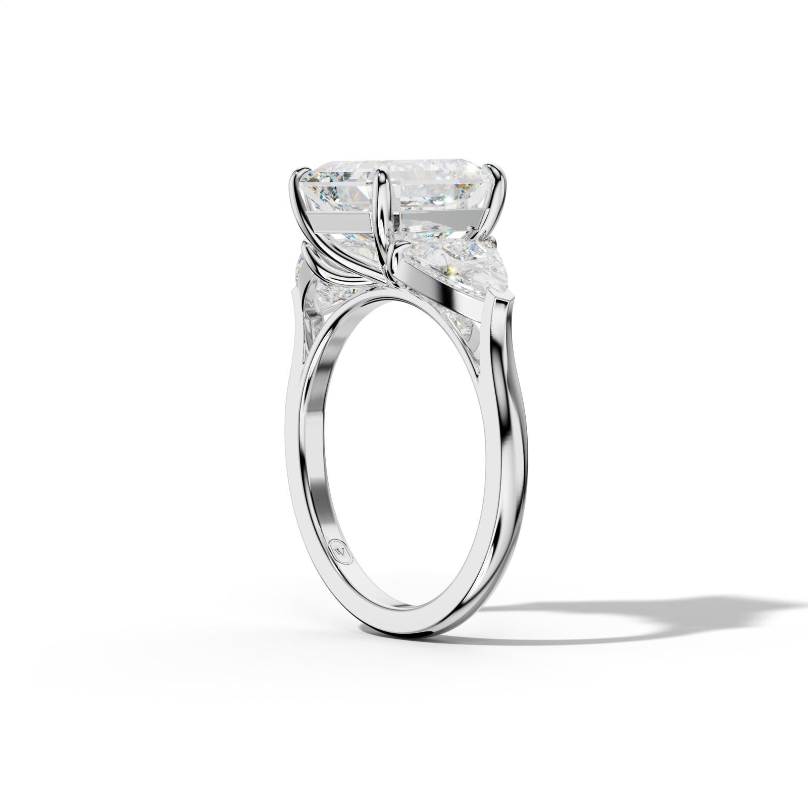 Ivy Asscher Cut Engagement Ring
