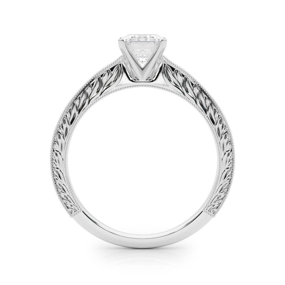 Victoria Emerald Lab Grown Diamond Solitaire Engagement Ring IGI Certified