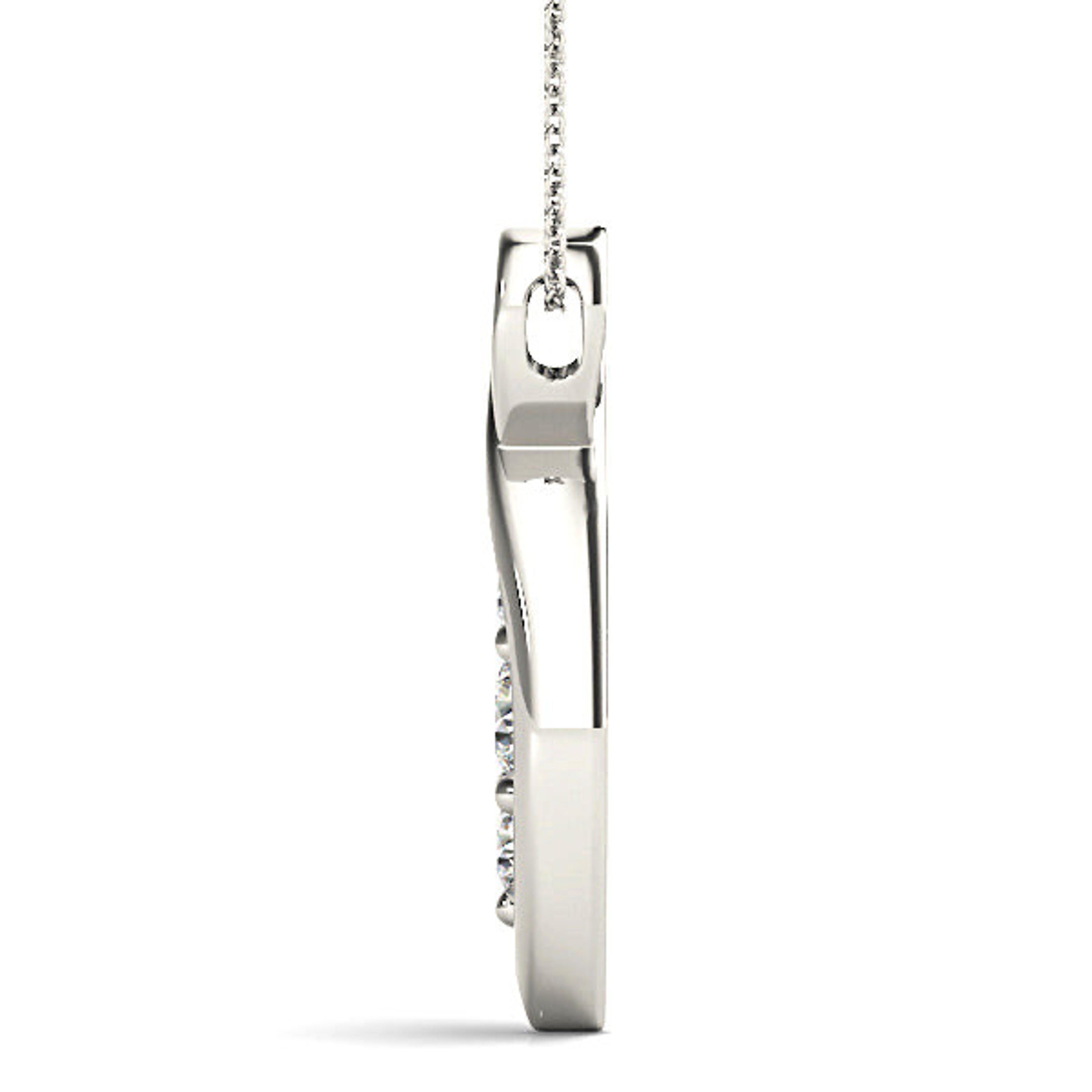 0.50 ctw Round Diamond Three Stone Necklace Pendant-VIRABYANI