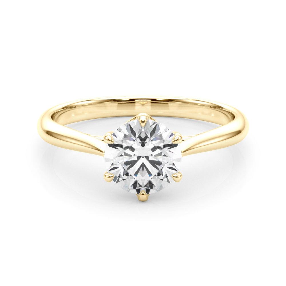 Elizabeth Round Diamond Solitaire Engagement Ring