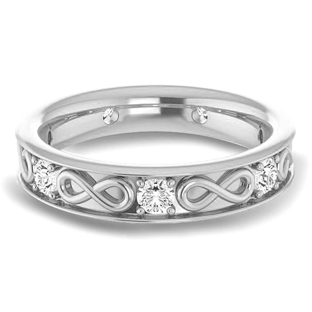 0.70 ctw Round Diamond Infinity Design Men's Ring