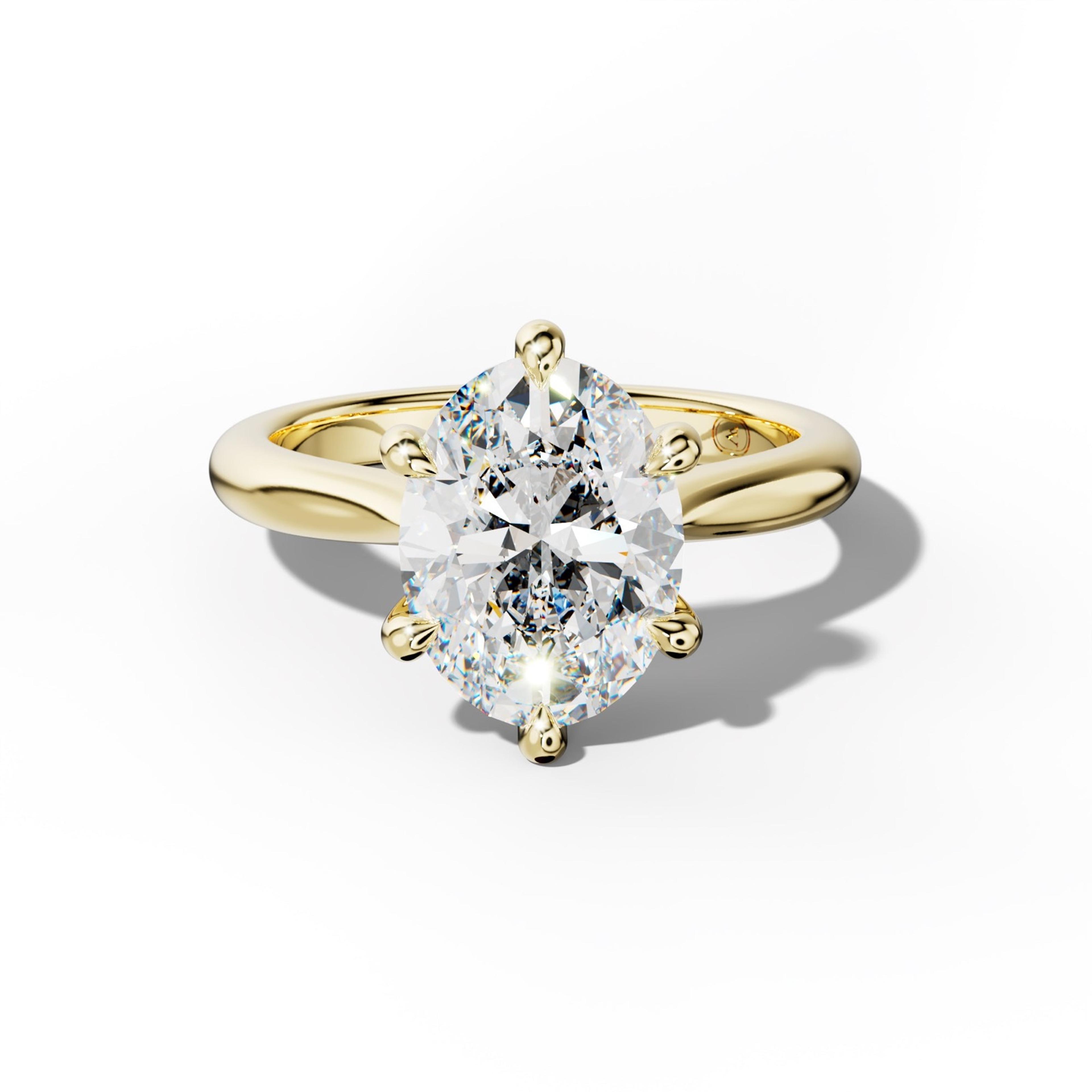 Miranda Oval Diamond Engagement Ring