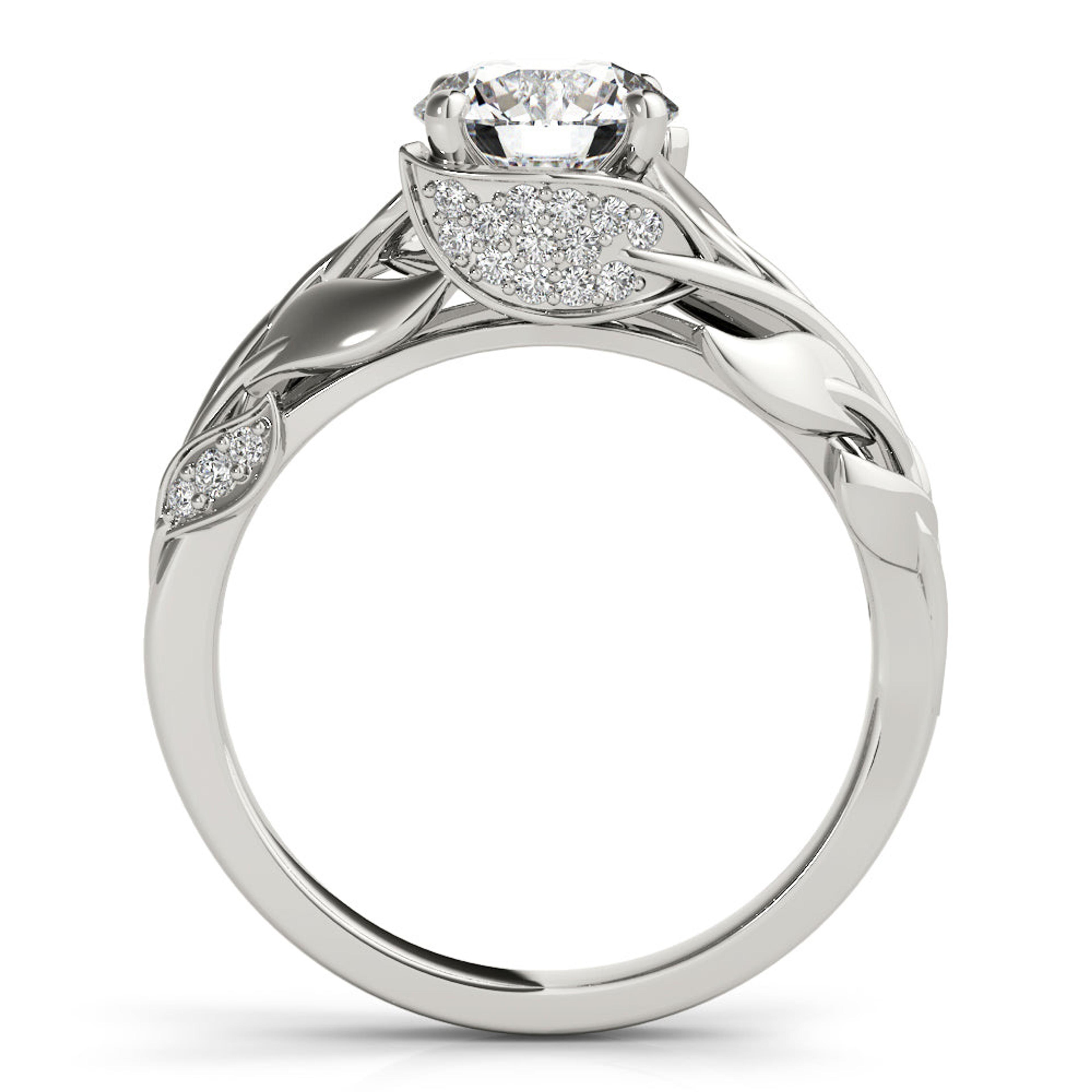 Meadow Round Lab Grown Diamond Solitaire Engagement Ring IGI Certified