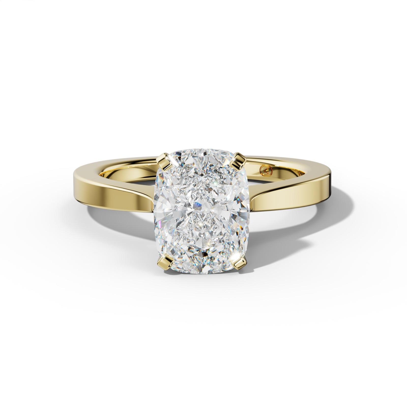 Amaya Elongated Cushion Diamond Engagement Ring