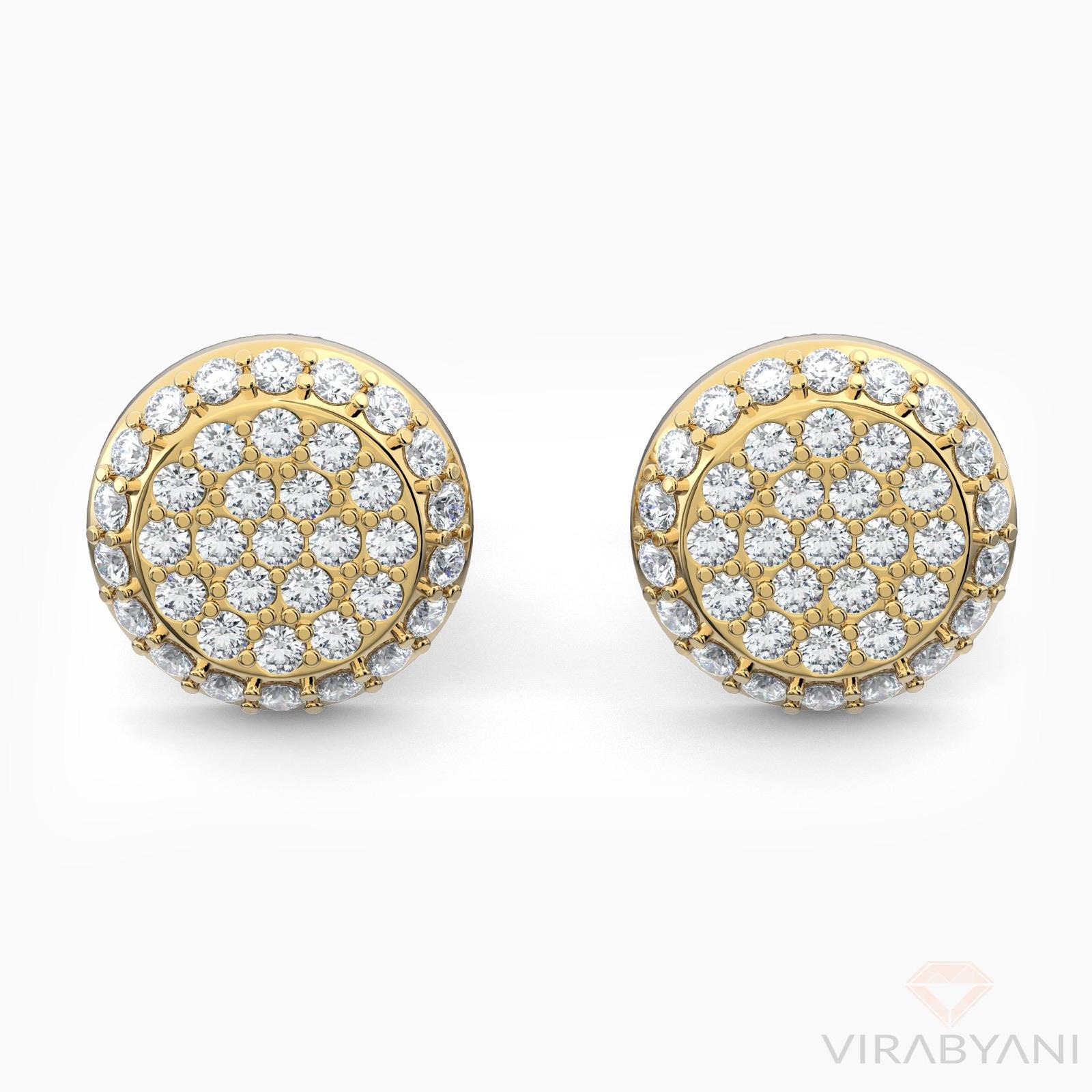 Round Shaped AMoré Pavé Stud Earrings With 0.60 ct. Diamonds