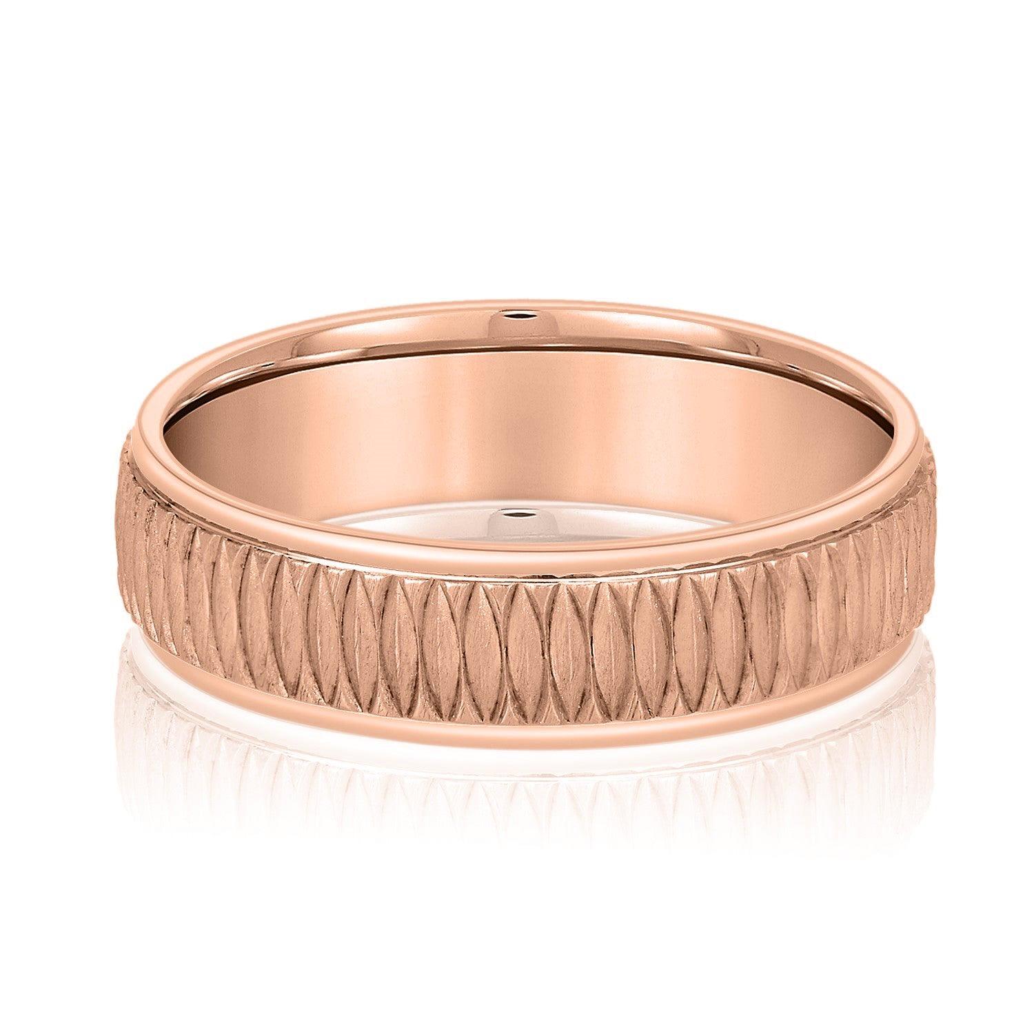 Men's Oval Pattern Design Band