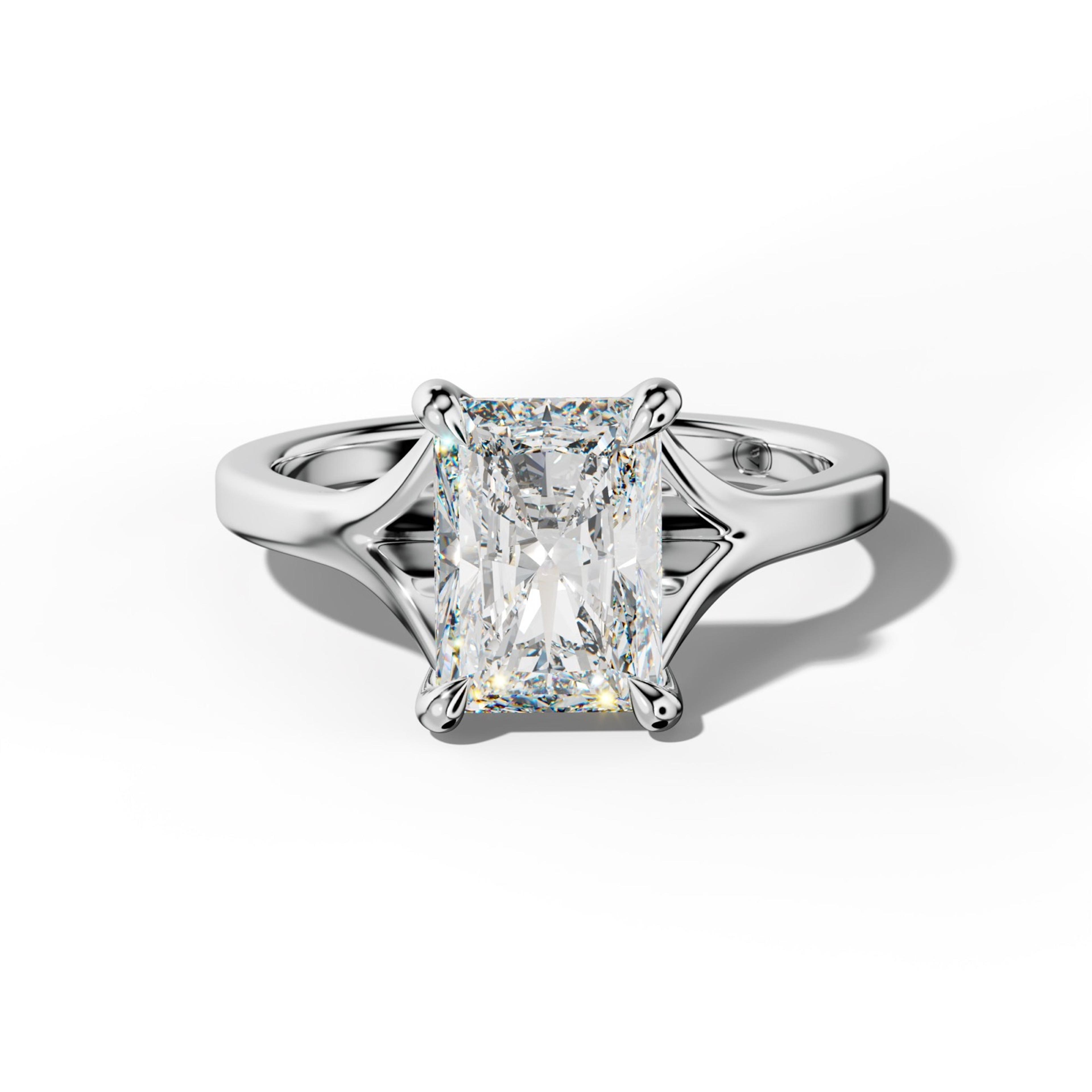 Alicia Radiant Diamond Engagement Ring