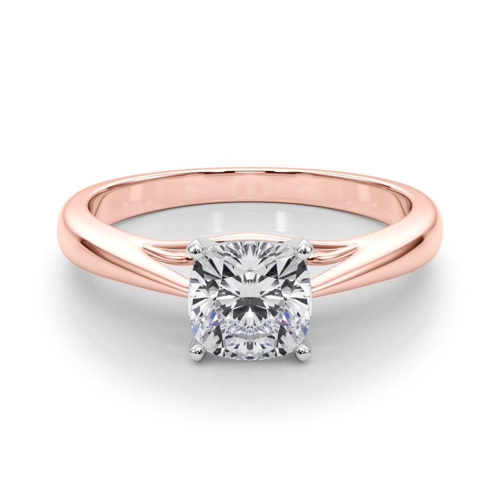 Katerina Cushion Diamond Solitaire Engagement Ring