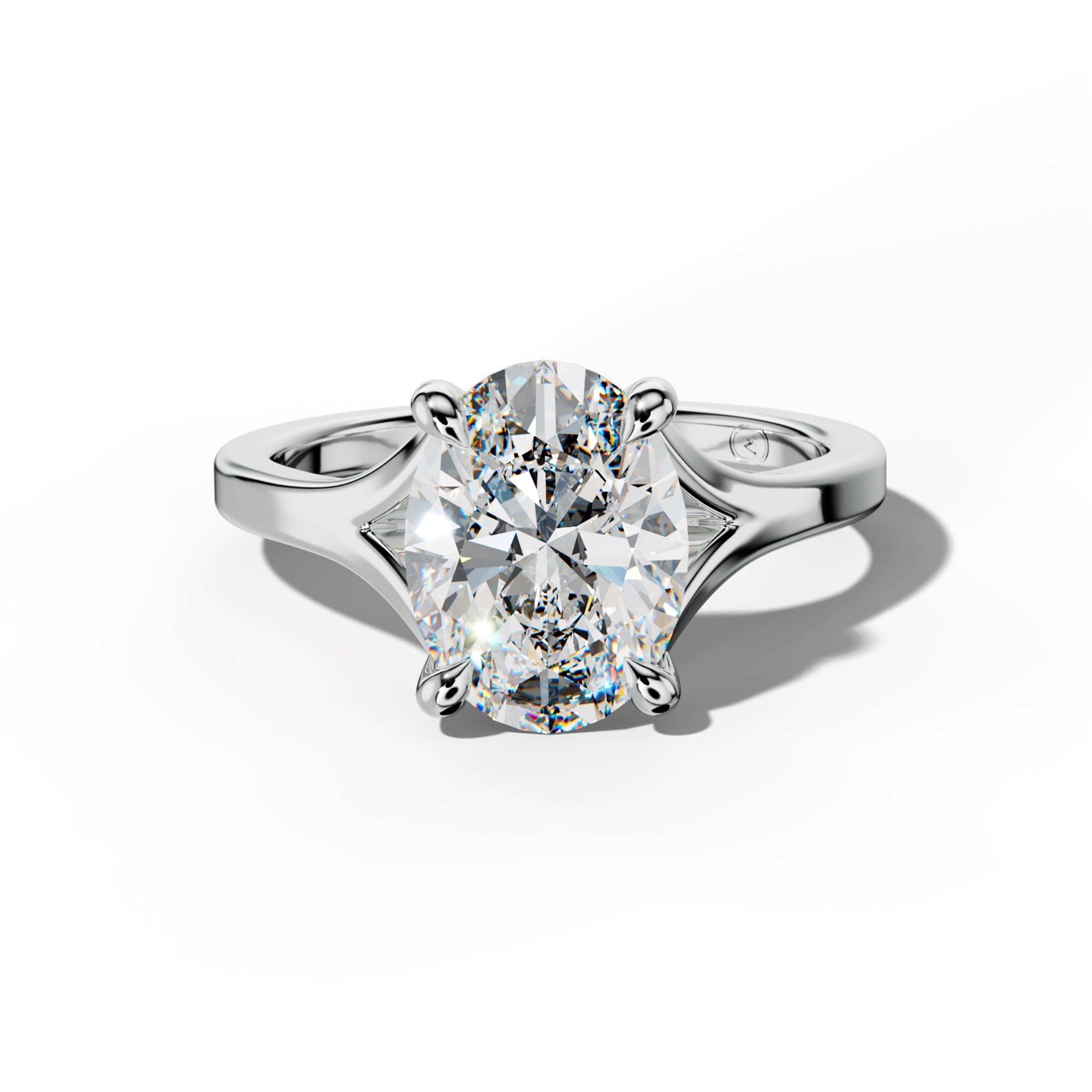 Alicia Oval Diamond Engagement Ring