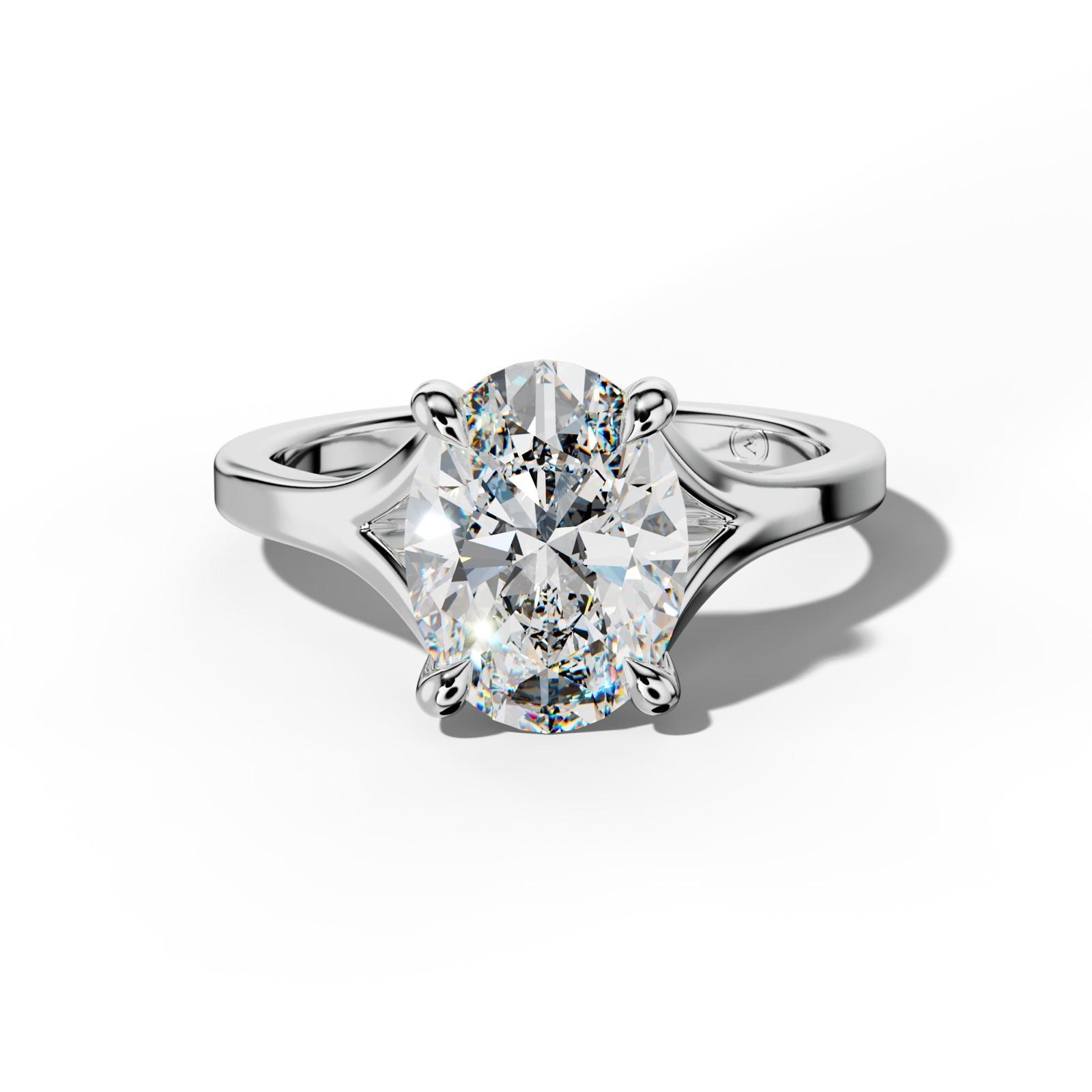 Alicia Oval Diamond Engagement Ring