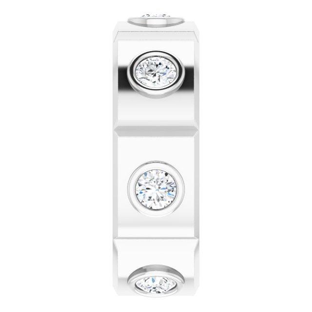 1.20 ctw Round Diamond Eternity Band Bezel Set