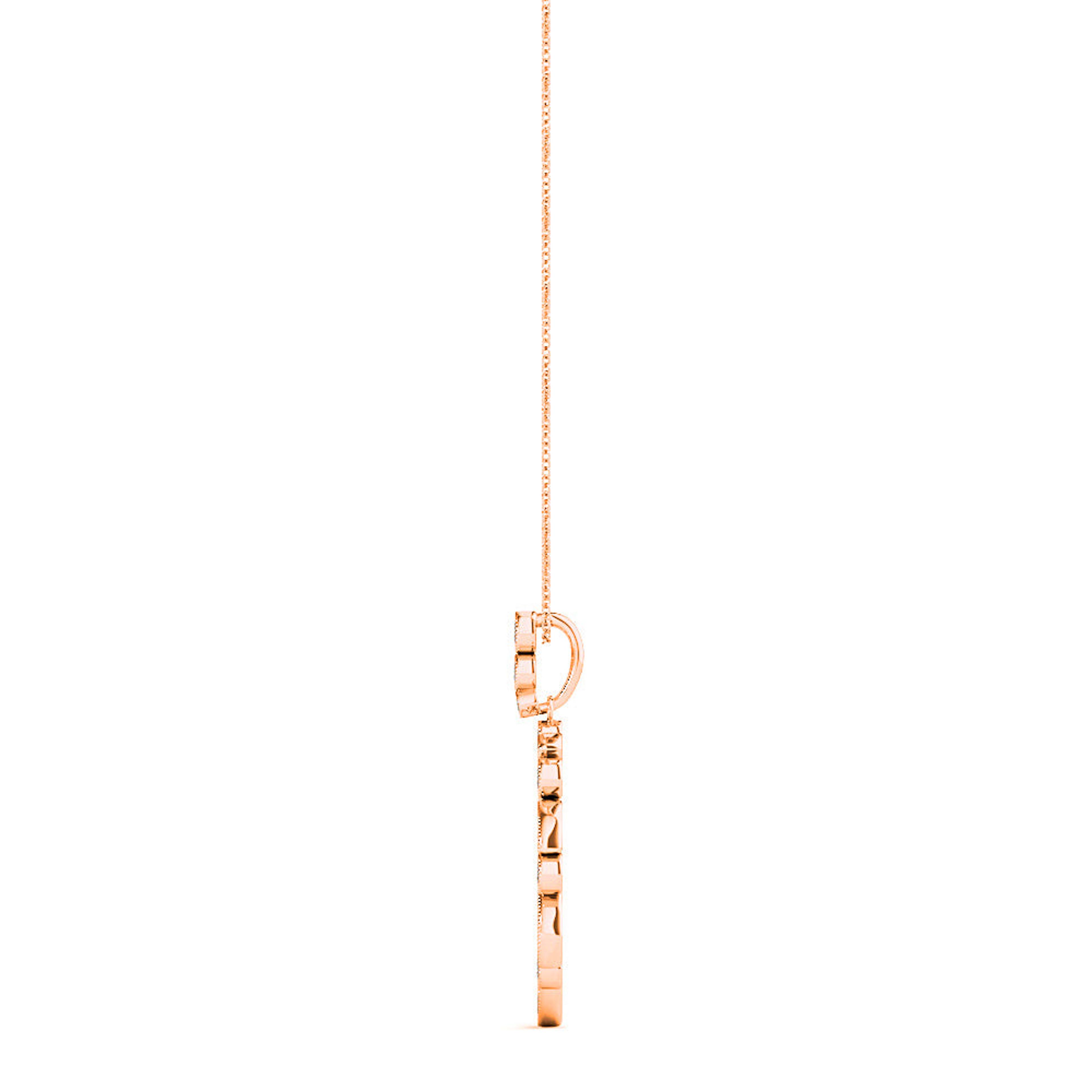 0.50 ctw Diamond Milgrain Circle Necklace Pendant-VIRABYANI