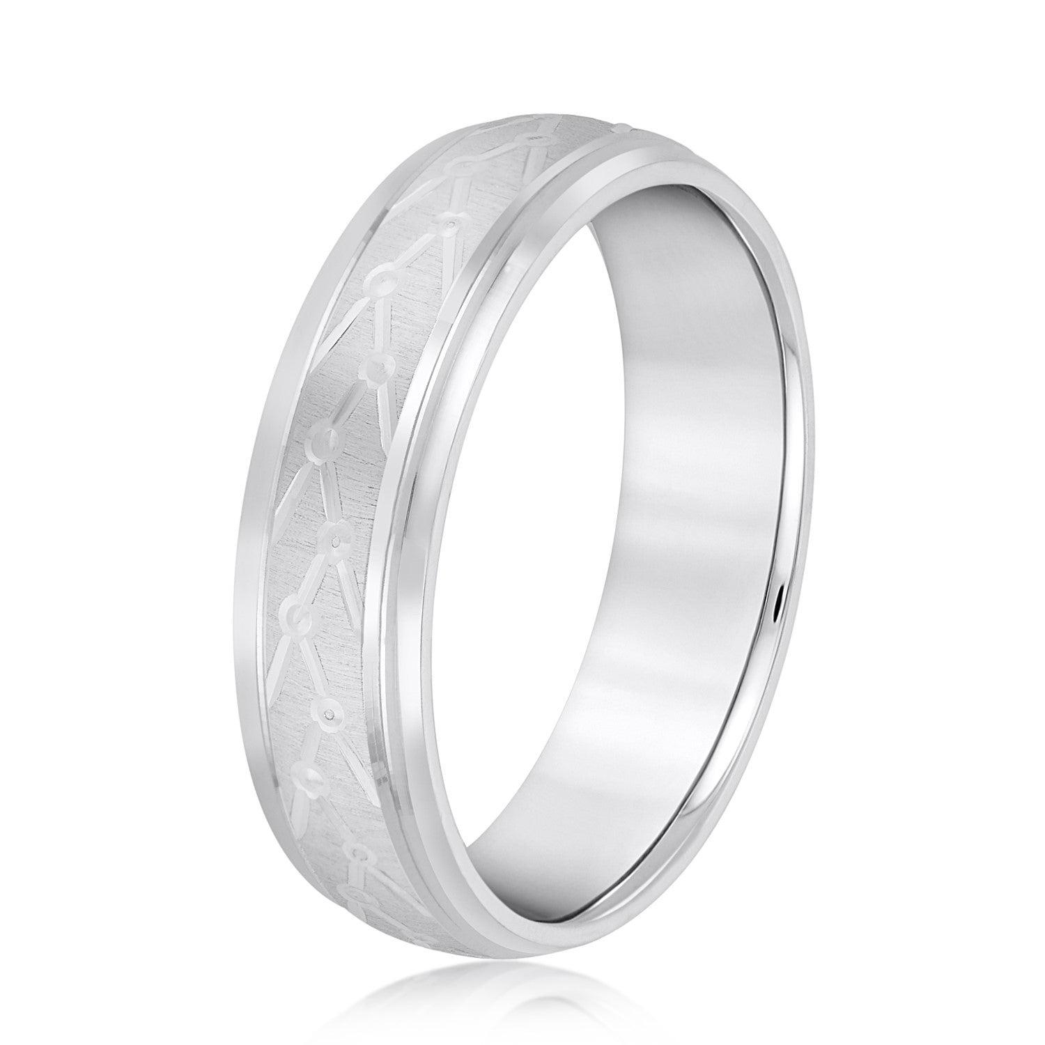 Men’s Unique Structured Pattern Design Band