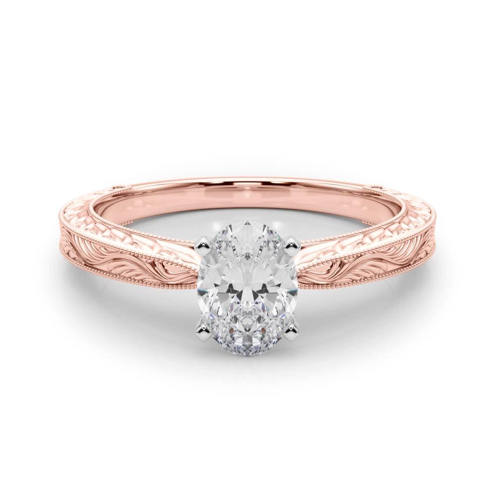 Victoria Oval Diamond Solitaire Engagement Ring