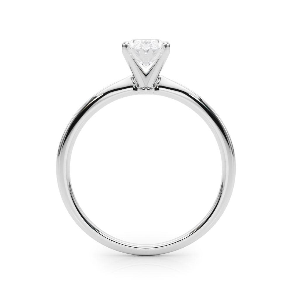Angelica Oval Lab Grown Diamond Solitaire Engagement Ring IGI Certified